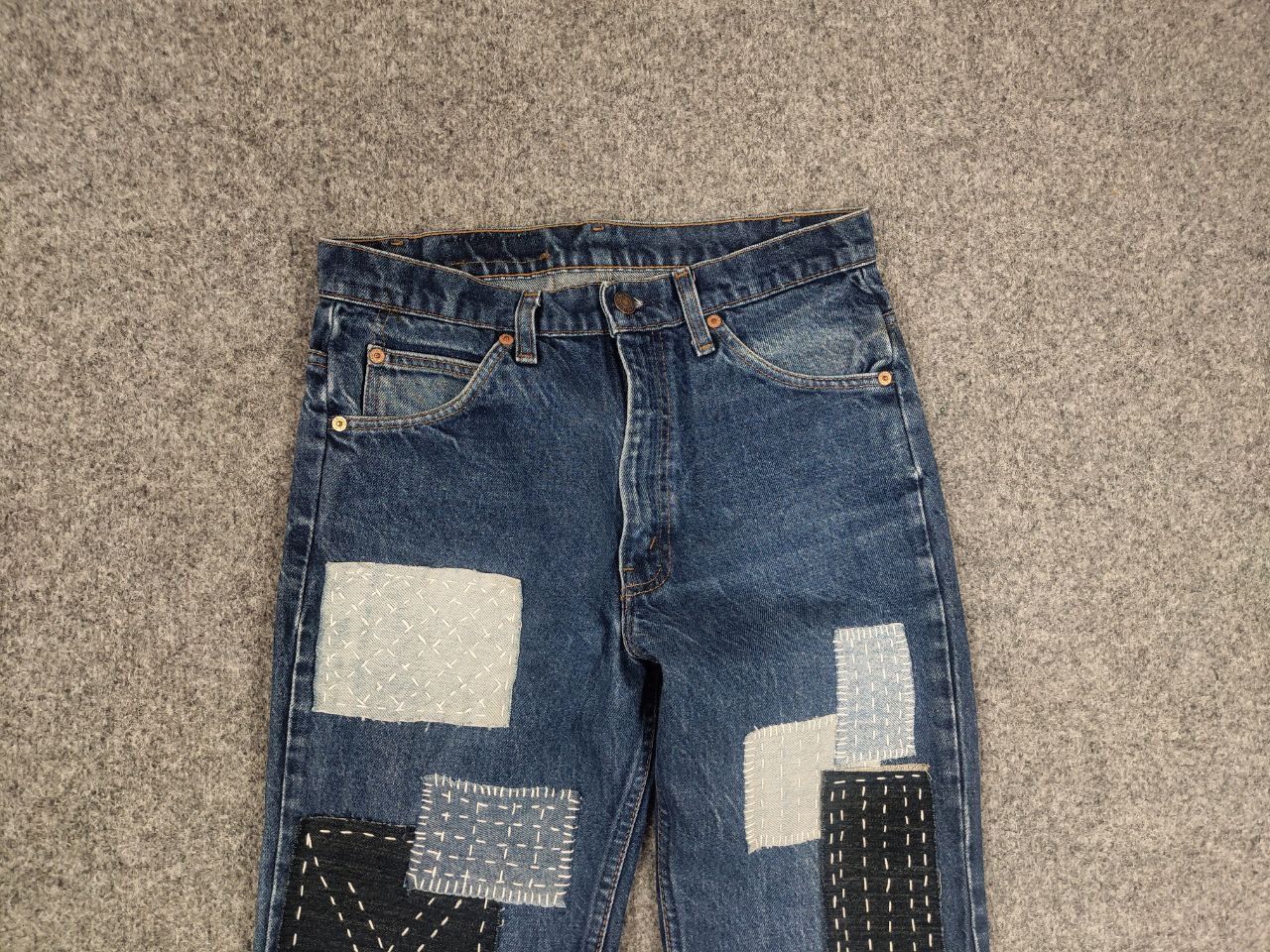 Levi's Vintage 90's levis 517 Sashiko Japan Patchwork Denim Jeans Size US 30 / EU 46 - 3 Thumbnail