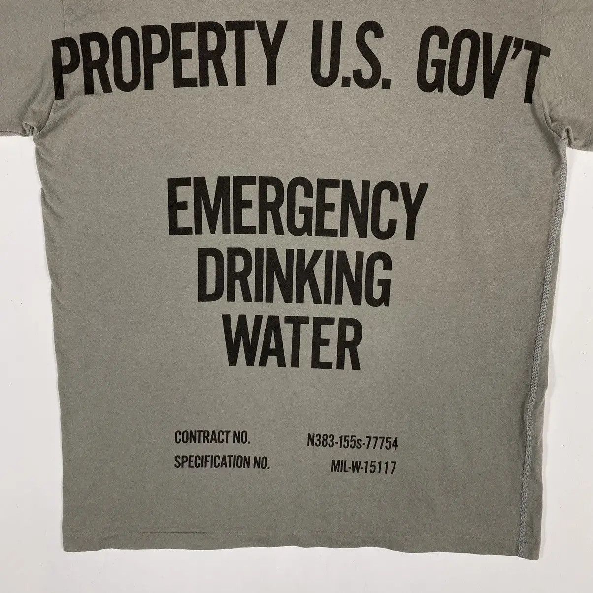 N.Hoolywood N.HOOLYWOOD Emergency Drinking Water Graphic Printed Tee Size US M / EU 48-50 / 2 - 3 Thumbnail