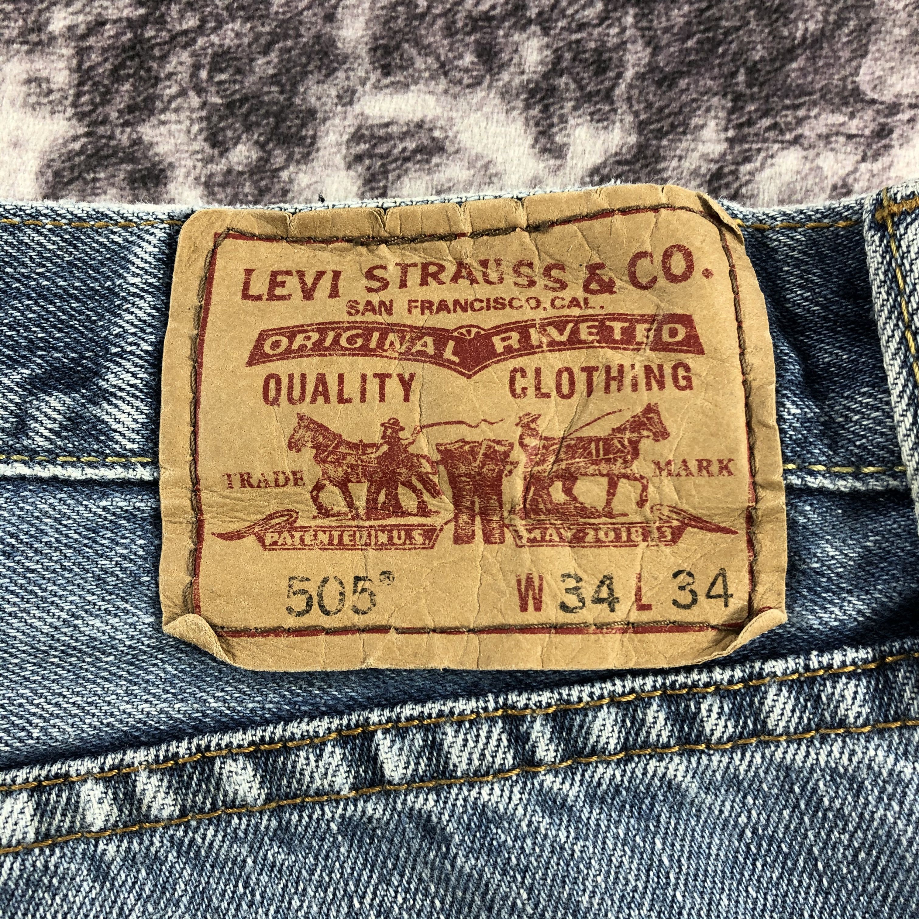 Levi's × Vintage Vintage Blue Wash Levis 505 Jeans-JM3120 Size US 33 - 6 Thumbnail
