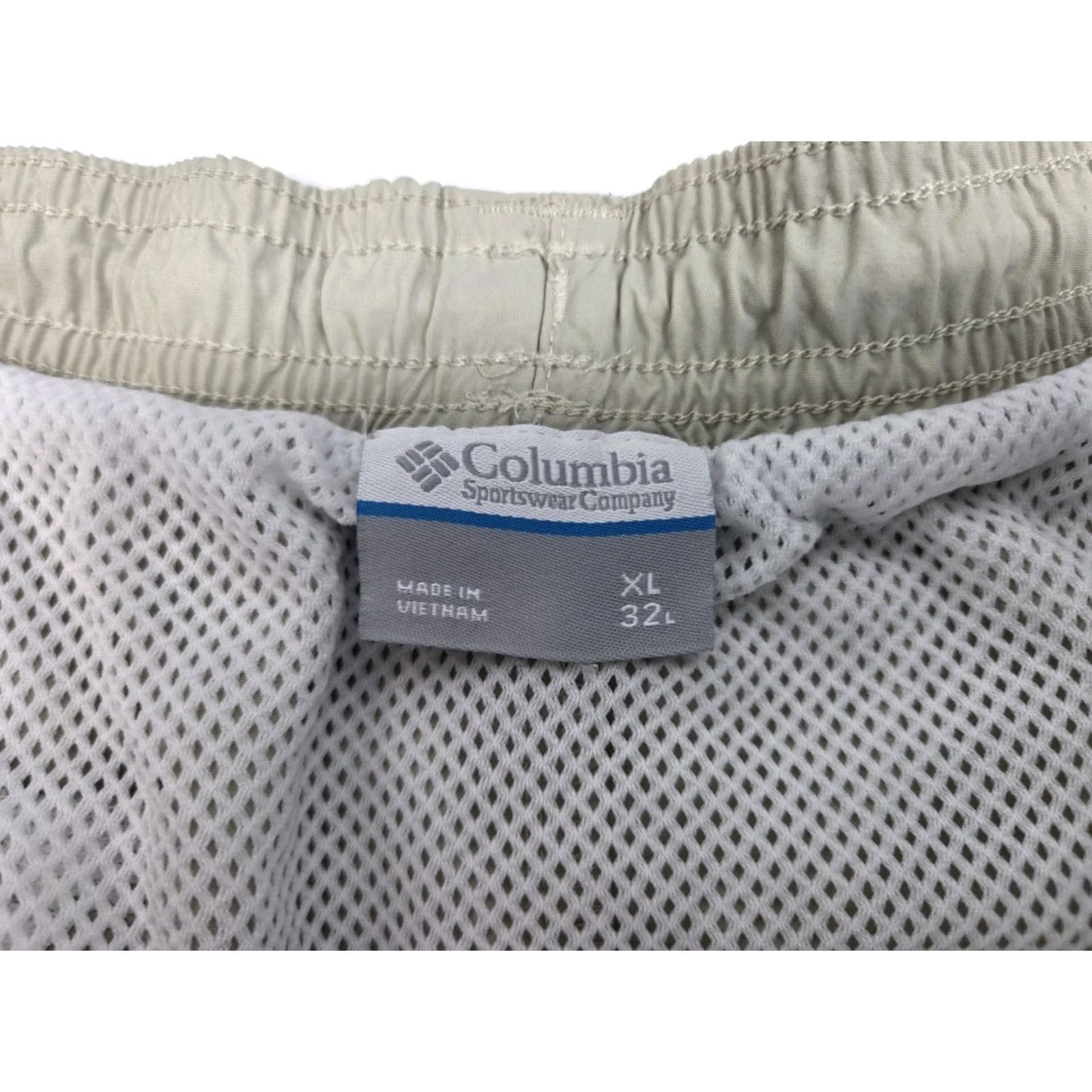 Vintage Columbia PFG Omni Shade Mens Fishing Shorts W/Liner Nylon Khaki XL Size US 36 / EU 52 - 3 Thumbnail