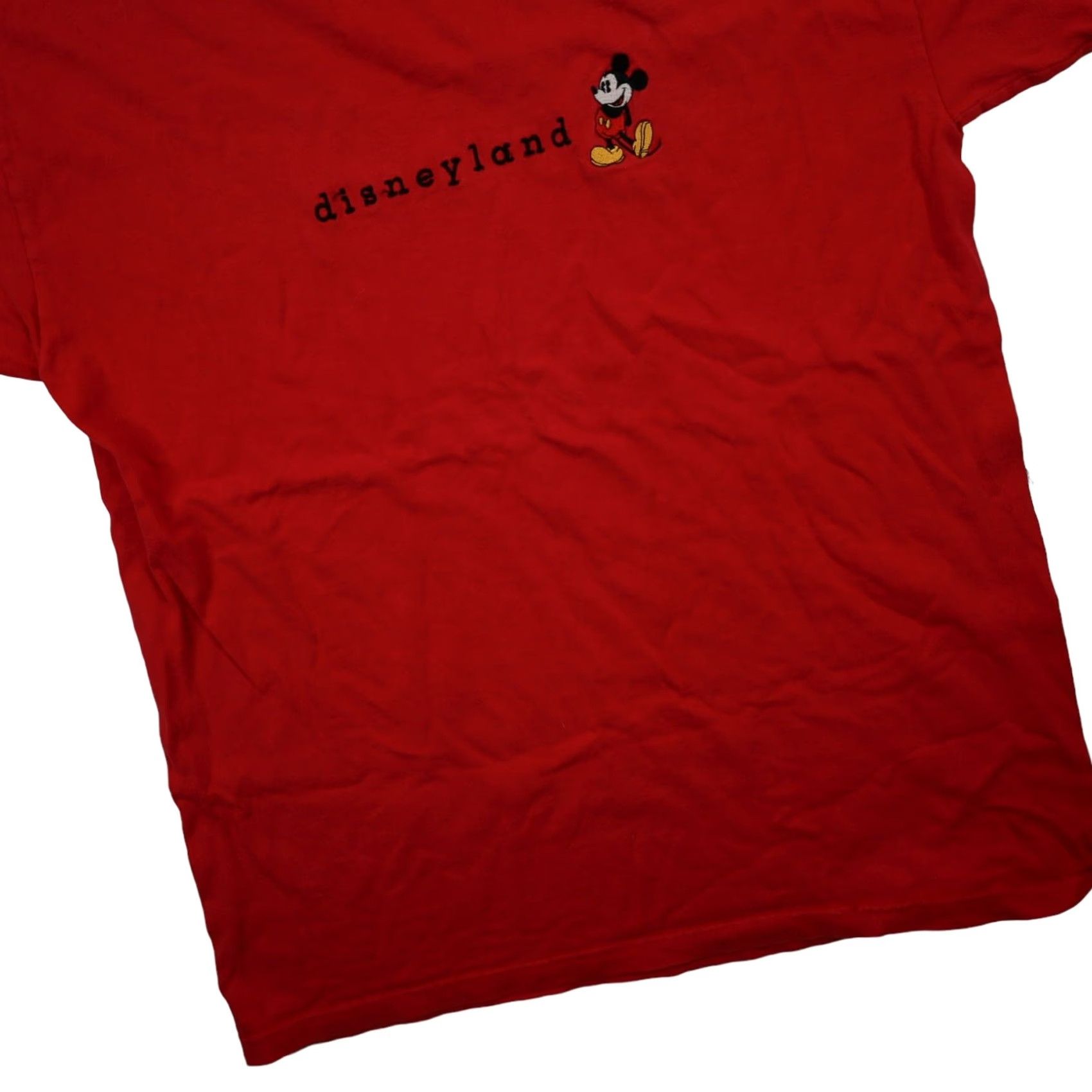 Disney VINTAGE Disney Mickey Mouse T-Shirt Red Mens Medium Embroidered Shirt Size US M / EU 48-50 / 2 - 3 Thumbnail