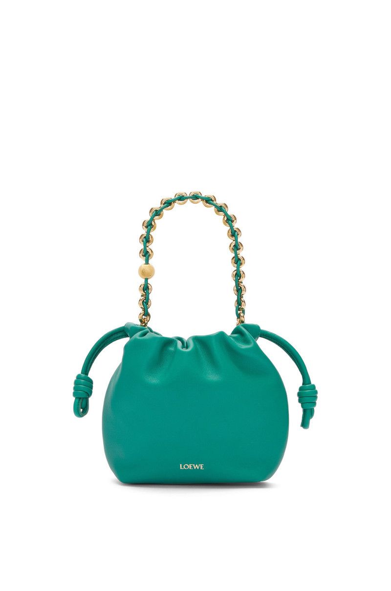 Loewe o1in1g0426 Size: OS/ Mini Flamenco Purse Bag Emerald Green Size ONE SIZE - 2 Thumbnail