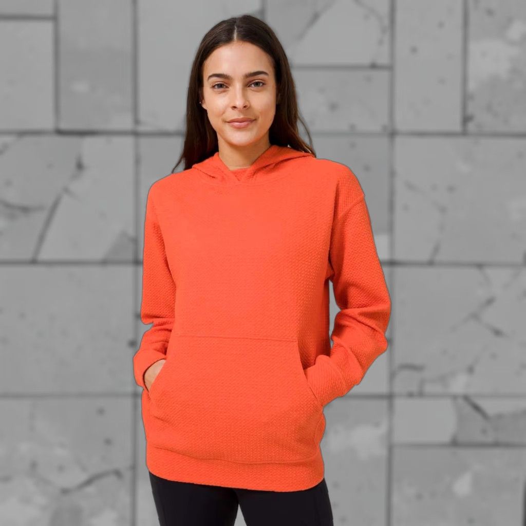Lululemon Lululemon Athletic Shirt Women Small Orange All Yours Hoodie Bubble Dot Pullover Long Sleeve Running & Jogging Size S / US 4 / IT 40 - 1 Thumbnail