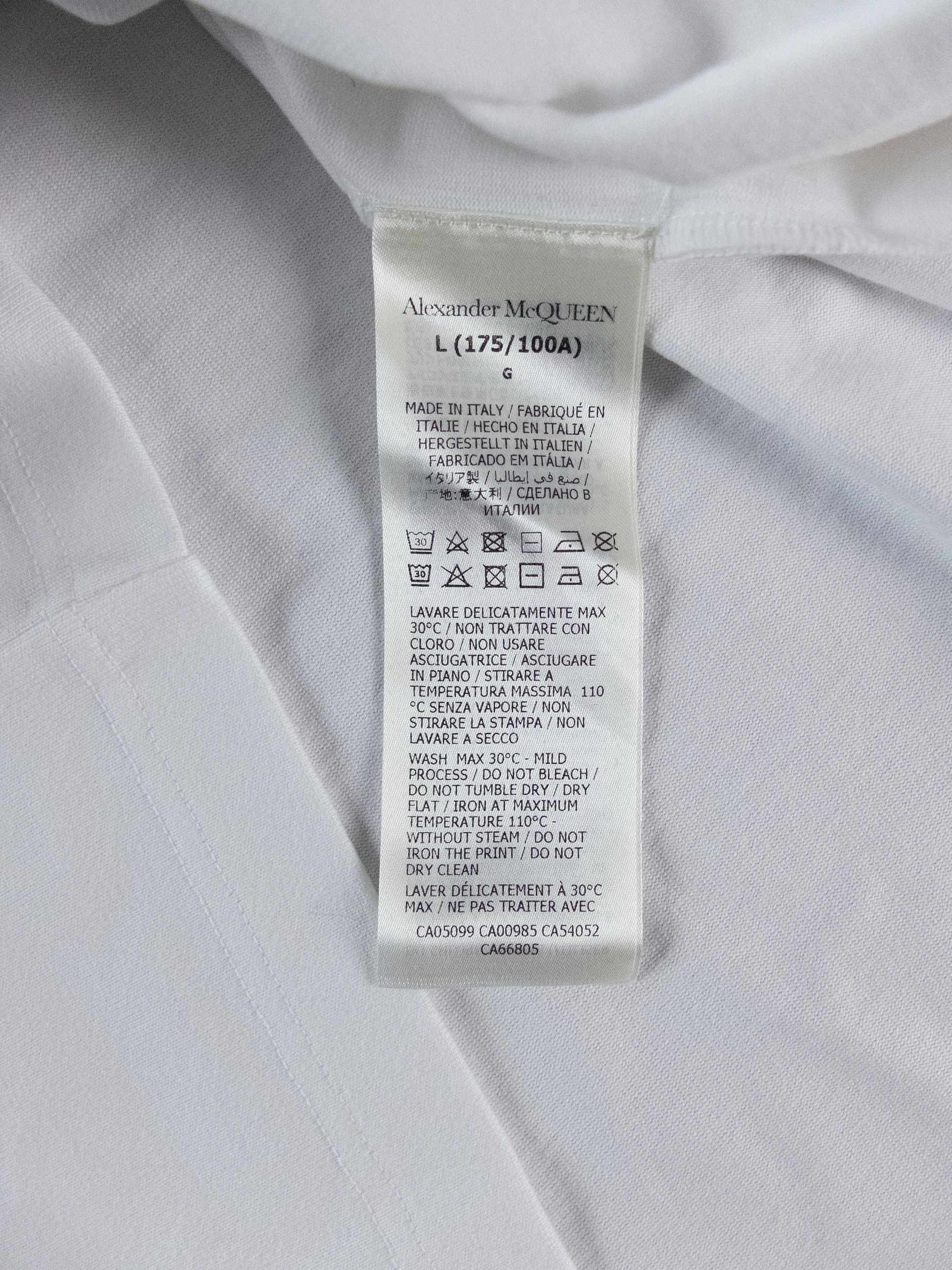 Alexander McQueen ALEXANDER MCQUEEN white regular fit Skull t-shirt Large q Size US L / EU 52-54 / 3 - 7 Thumbnail