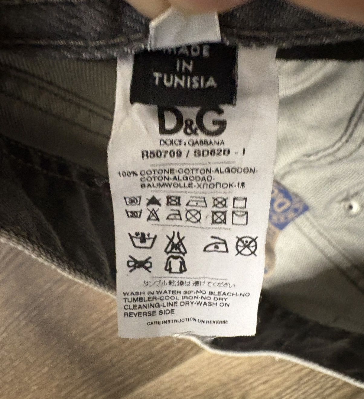 Dolce & Gabbana D&G Grey Distressed Denim Magic Jeans Size US 31 - 7 Thumbnail