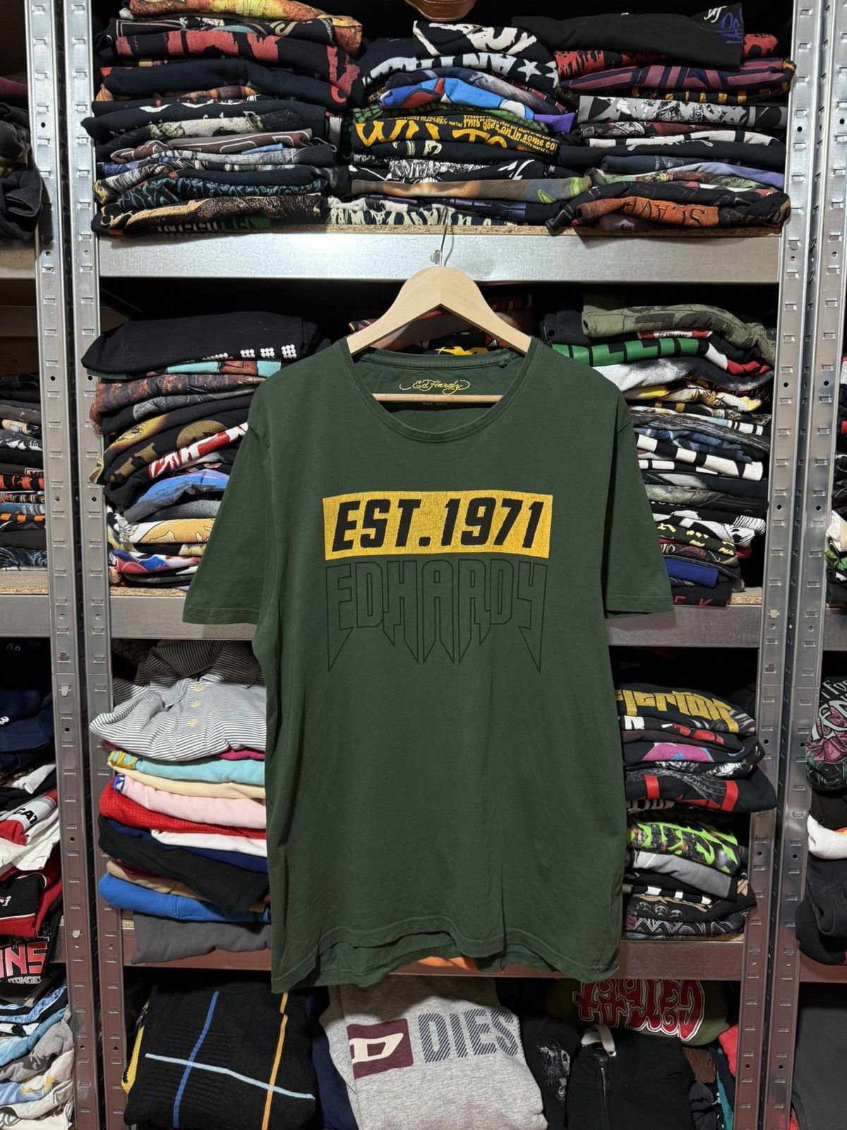 Christian Audigier × Ed Hardy Ed Hardy by christian audiger Rock Logo T-Shirt Y2K Hype Size US XL / EU 56 / 4 - 1 Thumbnail