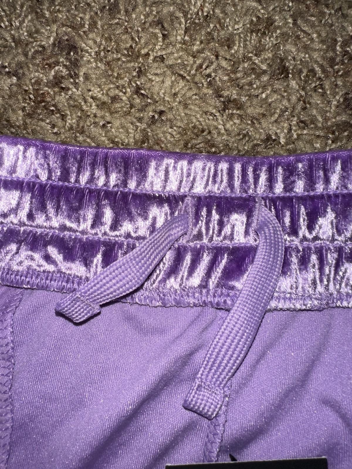 Nike Nike Big Kids (Girl’s) Velour Purple Tracksuit Pants Size 24" / US 00 / IT 34 - 10 Thumbnail