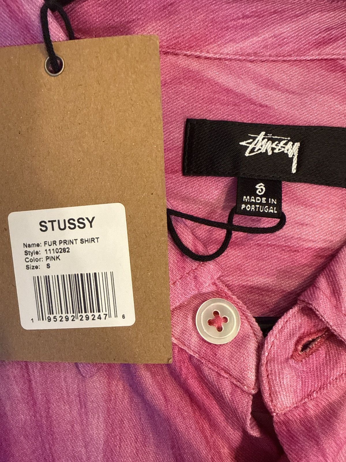 Stussy Stussy Printed Fur button down size SM Size US S / EU 44-46 / 1 - 6 Thumbnail