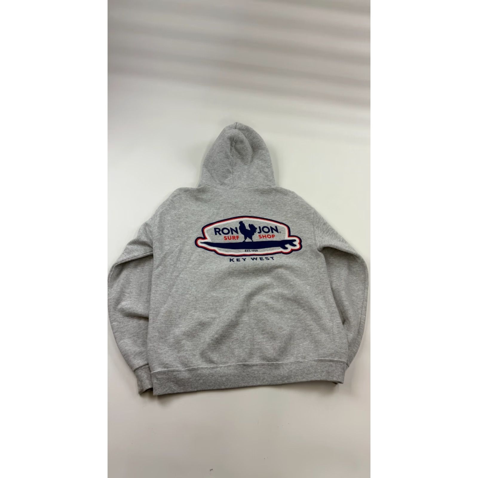 Ron Jon Surf Shop Ron Jon Surf Shop Hoodie Mens Medium Gray Long Sleeve Pullover Outdoor Size US M / EU 48-50 / 2 - 6 Thumbnail