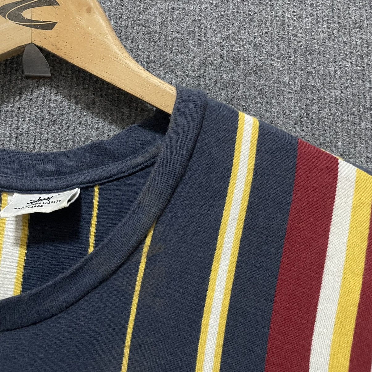 Stussy Y2K Stussy Multicolour Stripes T Shirt Size US L / EU 52-54 / 3 - 3 Thumbnail