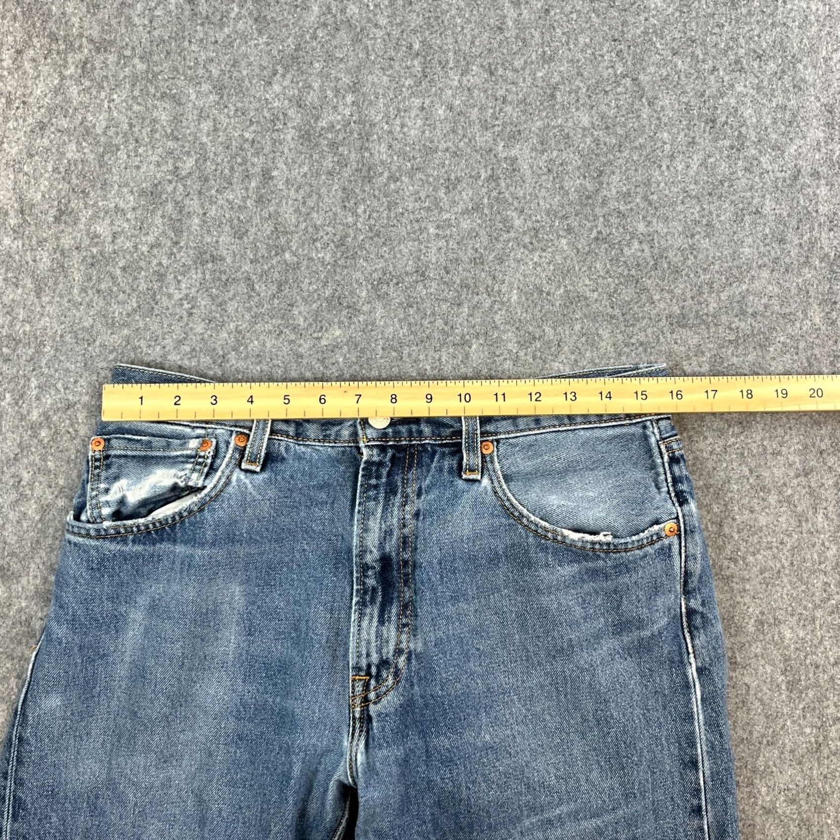 Levi's Levi's 551 Jeans Regular Straight 32 34 Mid Wash Blue Tab Mens Denim Cotton Hemp 5-Pocket Design Vintage No? Size US 32 / EU 48 - 6 Thumbnail