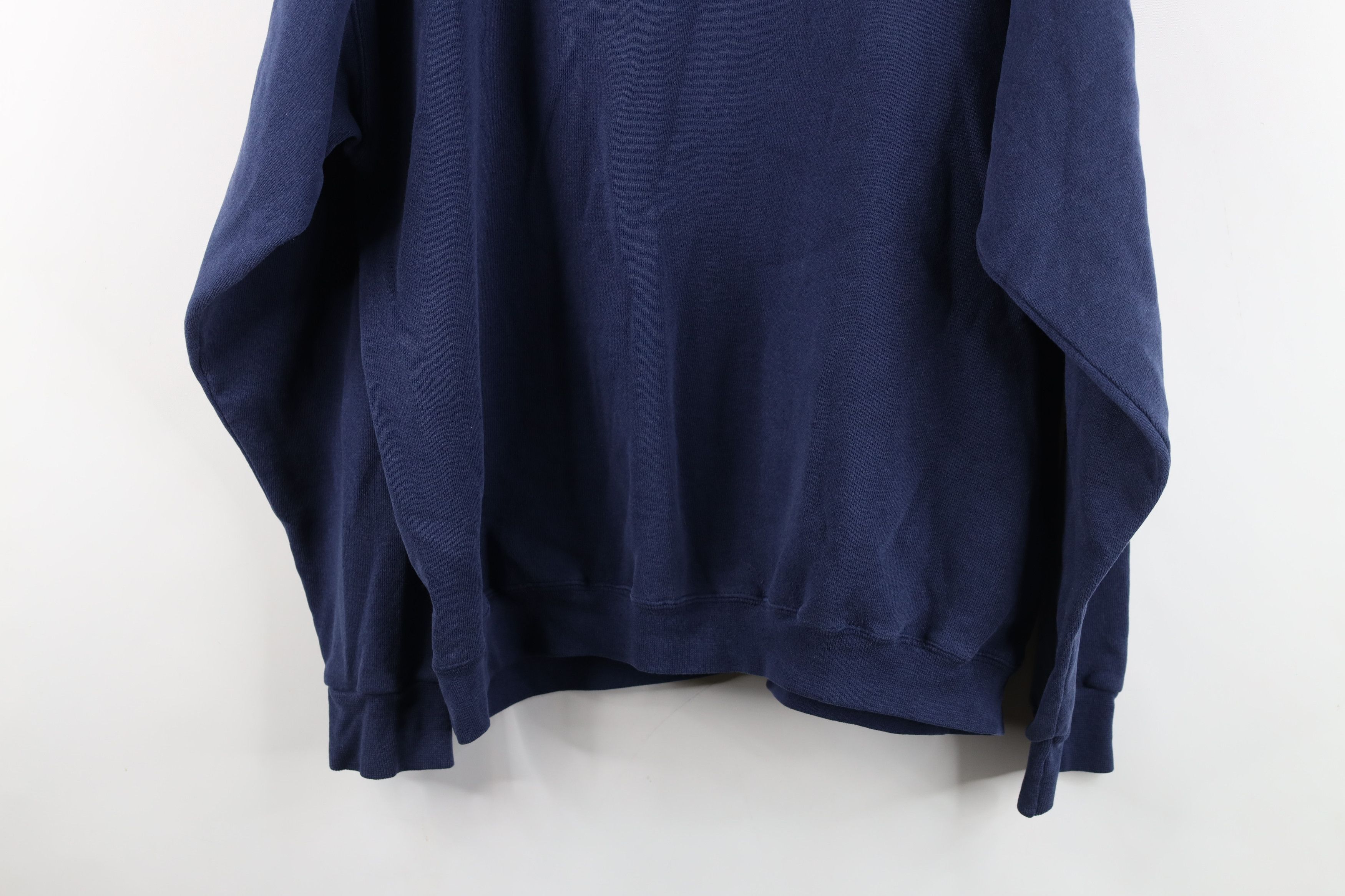 Champion Vintage 90s Champion Spell Out Hoodie Sweatshirt Navy Blue Size US XL / EU 56 / 4 - 14 Thumbnail