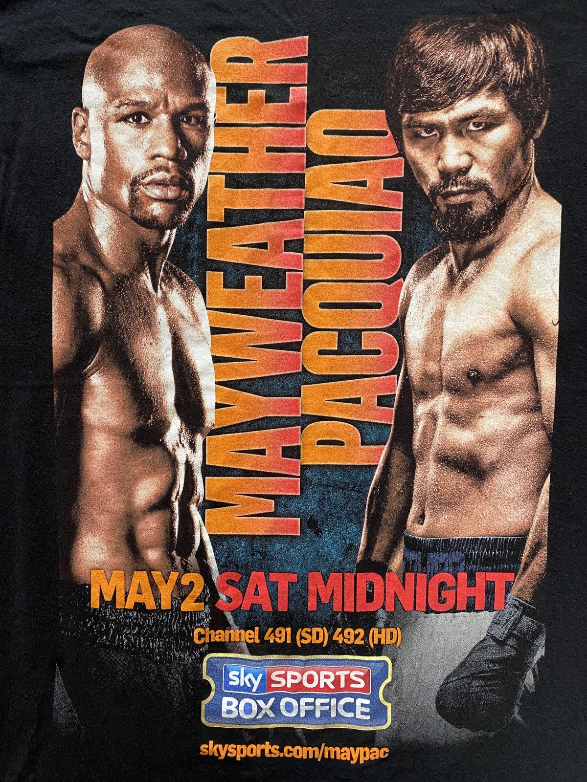 Vintage Mayweather x Pacquiao 2 may 2015 Boxing T-shirt Legendary Size US L / EU 52-54 / 3 - 2 Thumbnail