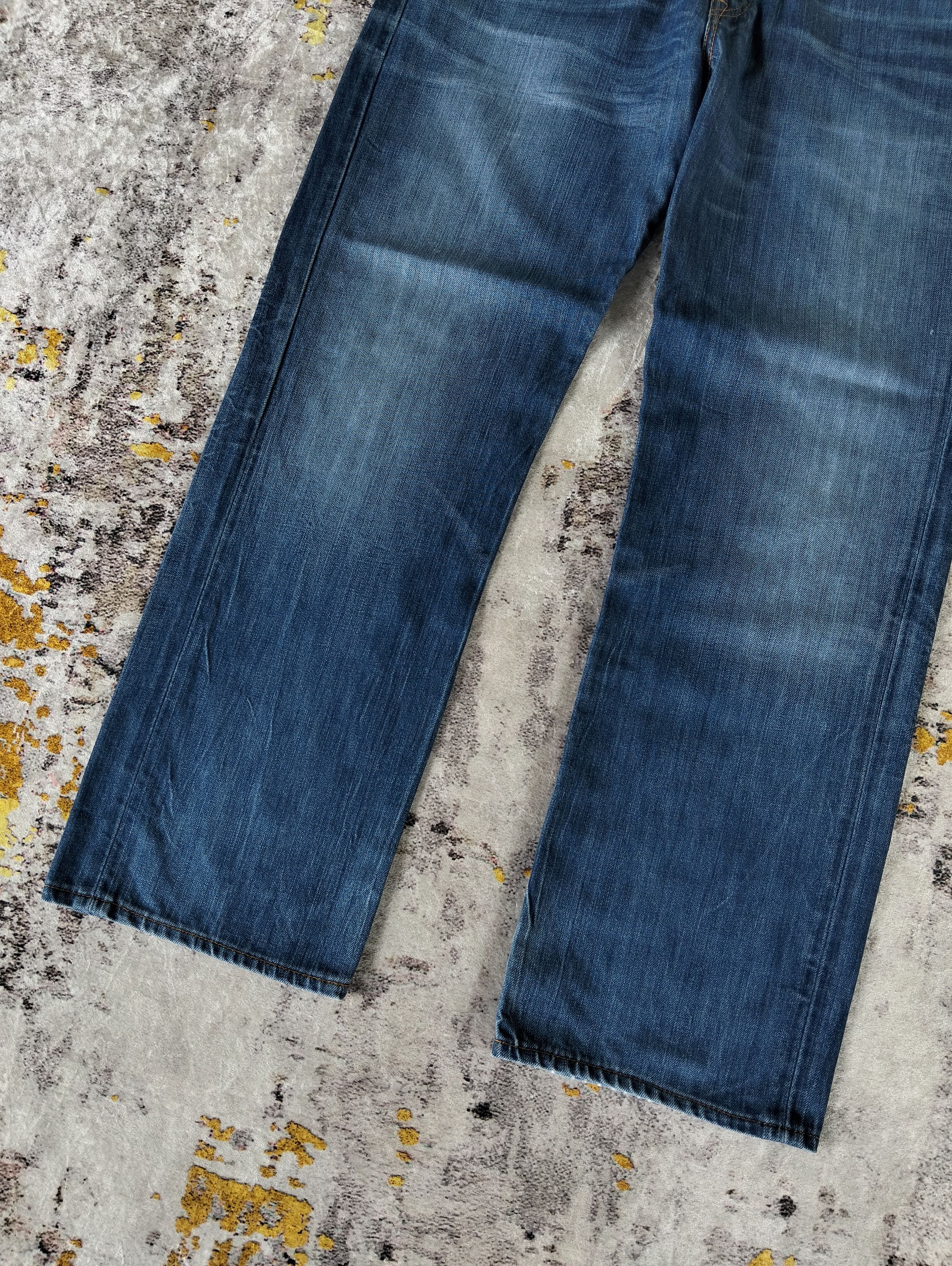 RRL Ralph Lauren PRL Polo Ralph Lauren Button Fly StraightFit 650 Denim Jeans Size US 35 - 3 Thumbnail