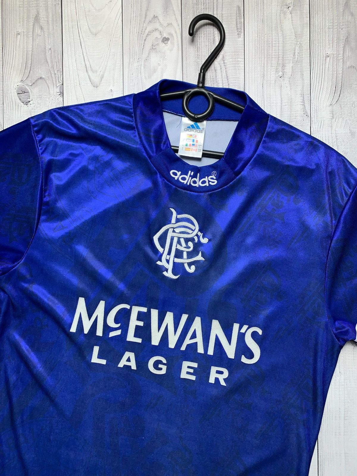 Vintage Vintage very rare soccer tee size L Rangers blue Size US L / EU 52-54 / 3 - 2 Thumbnail