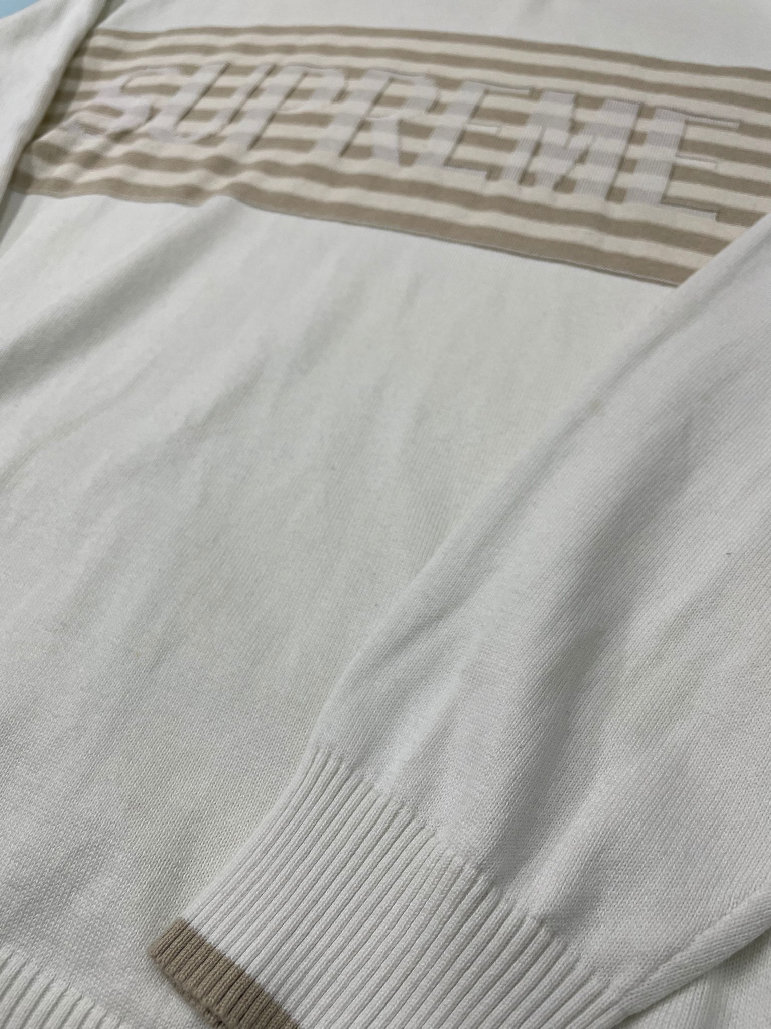 Supreme Supreme chest stripe sweater Size US L / EU 52-54 / 3 - 3 Thumbnail
