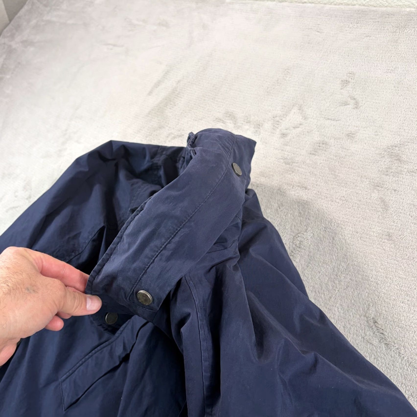 Polo Ralph Lauren VINTAGE Polo Ralph Lauren Hooded Jacket Navy XL Men Full Zip Pockets Cargo Parka Blue Designer 80s 90s Casual Workwear Shirt? Size US XL / EU 56 / 4 - 3 Thumbnail