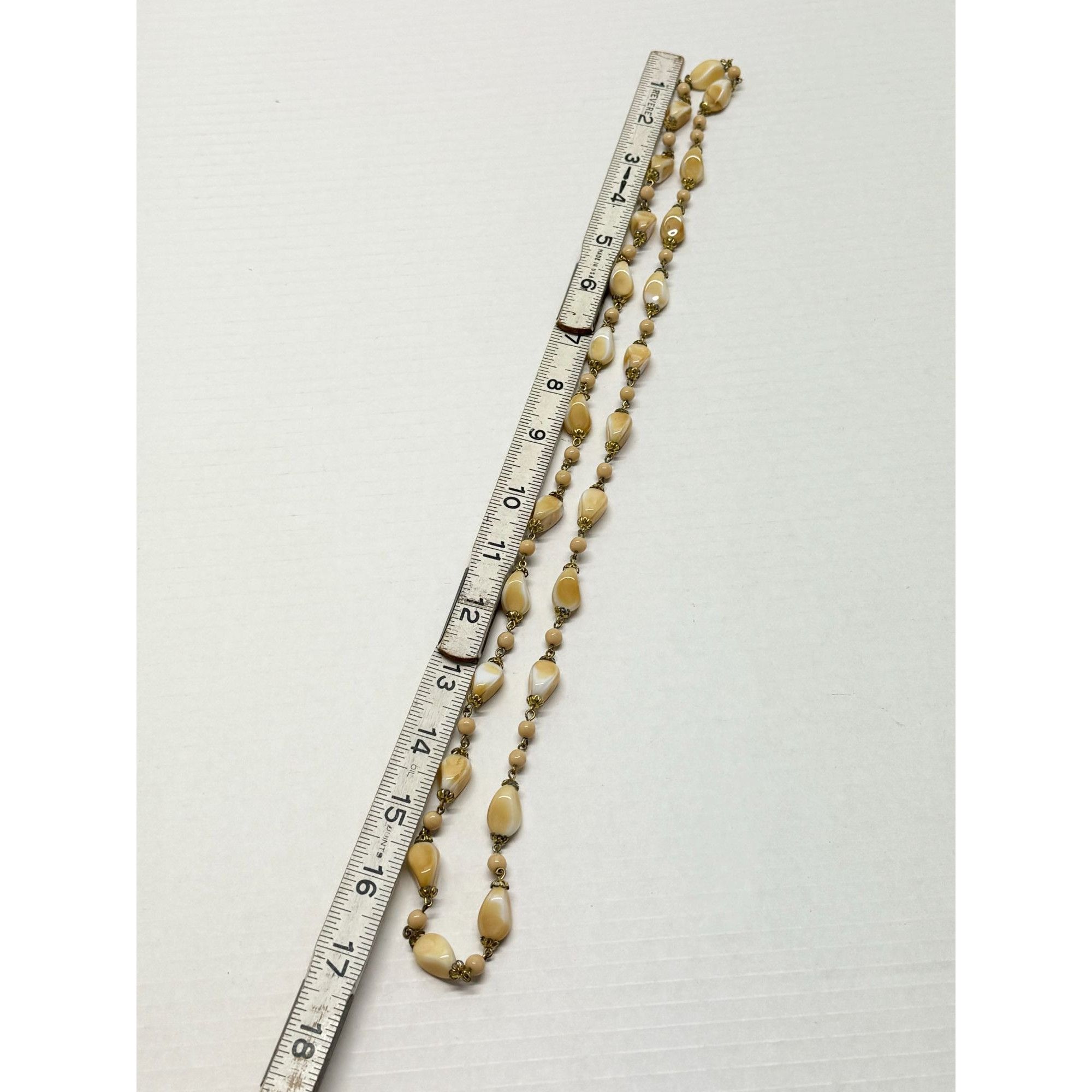Vintage Vintage glass brown chain link beaded necklace Size ONE SIZE - 5 Thumbnail
