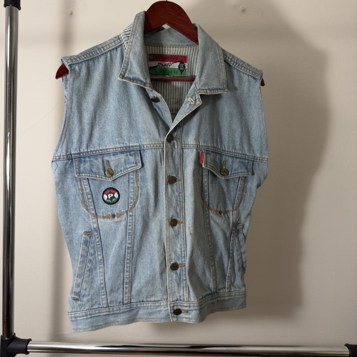 Other Vintage dead stock Italian Exclusive Paggi denim vest Size US M / EU 48-50 / 2 - 1 Thumbnail