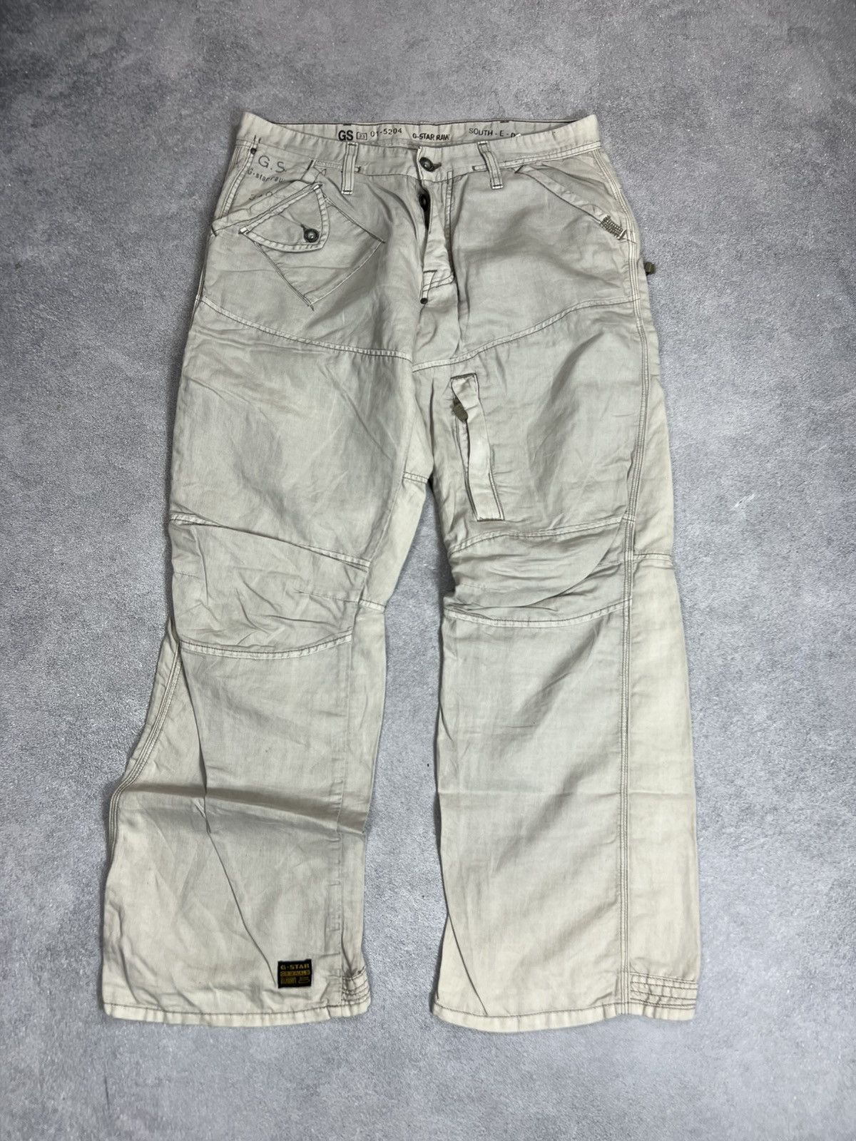 G-Star Vintage Junya Watanabe Travis Scott Style Cargo Jeans 90s Size US 34 / EU 50 - 8 Thumbnail