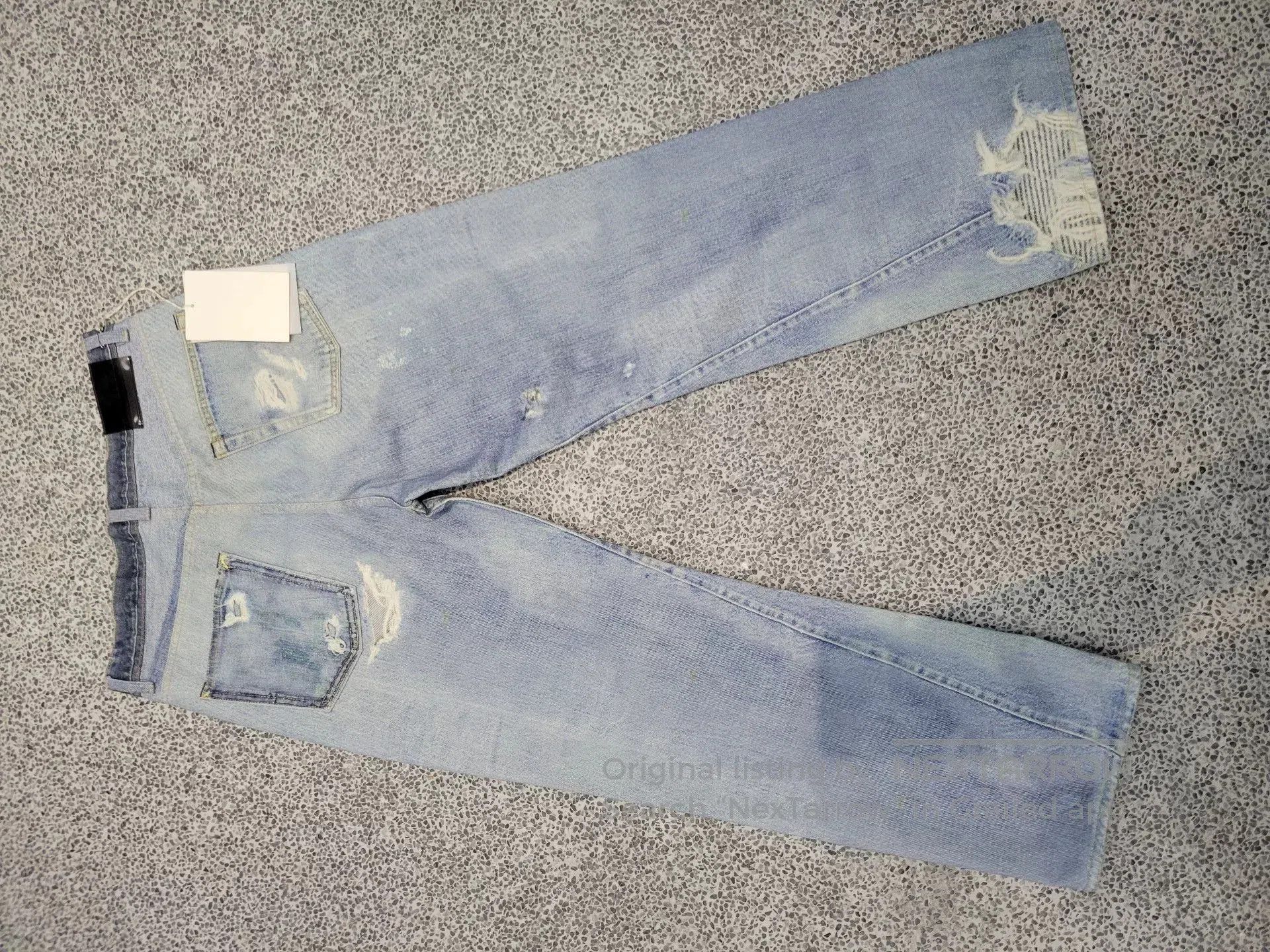 Our Legacy our legacy digital print blue jeans. Size US 31 - 4 Thumbnail