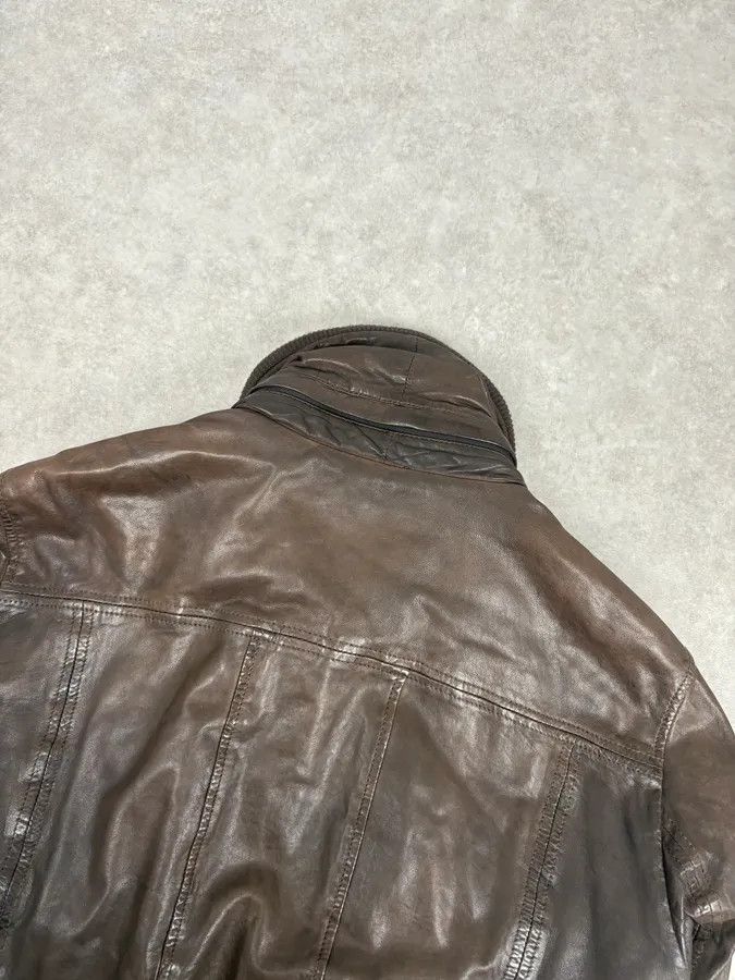 Dolce & Gabbana 2000s Dolce & Gabbana Brown Premium Biker Leather Jacket Size US S / EU 44-46 / 1 - 8 Thumbnail