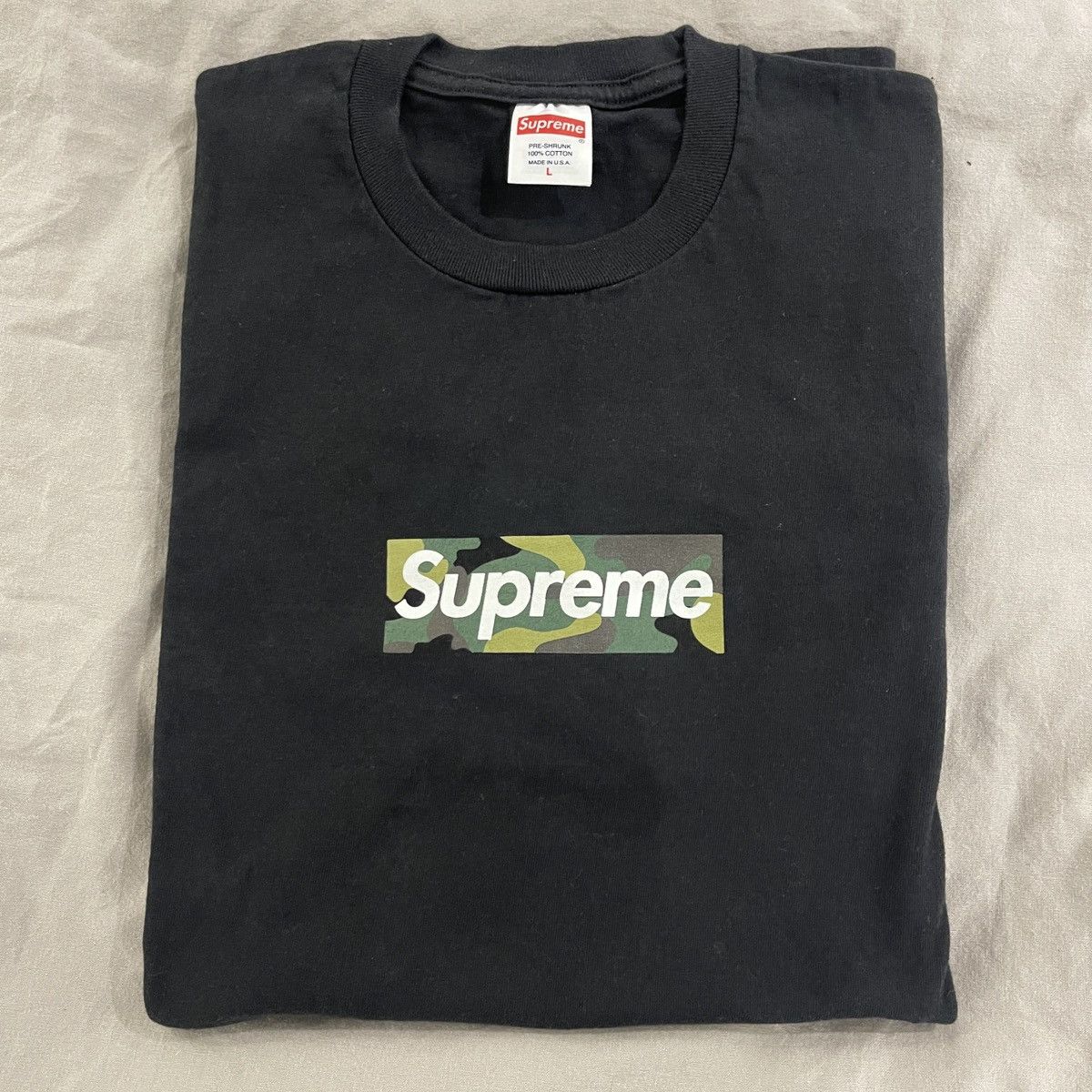 Supreme Camo Box Logo Tee FW23 | Grailed
