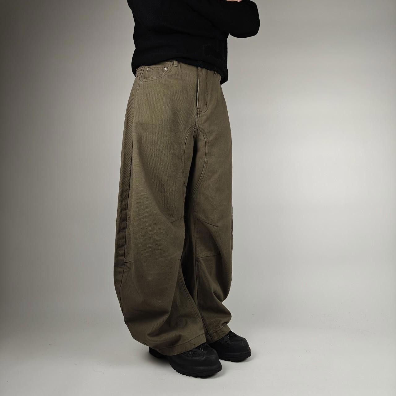 Other Khaki Darted Wide Leg Jeans Size US 32 / EU 48 - 1 Thumbnail