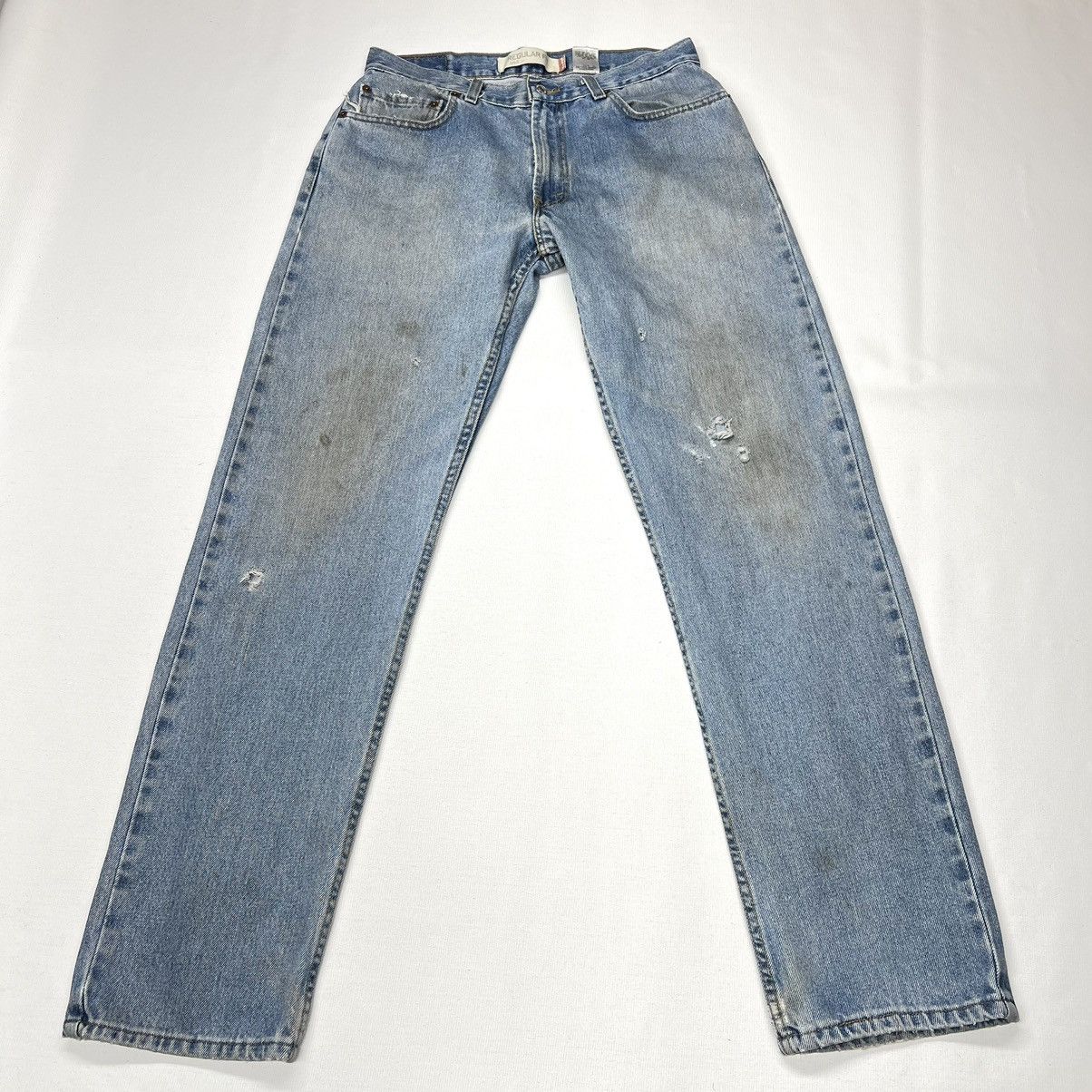 Levi's × Vintage Levis 505 Jeans Blue Straight Regular Fit Faded Denim Y2K Size US 34 / EU 50 - 1 Thumbnail