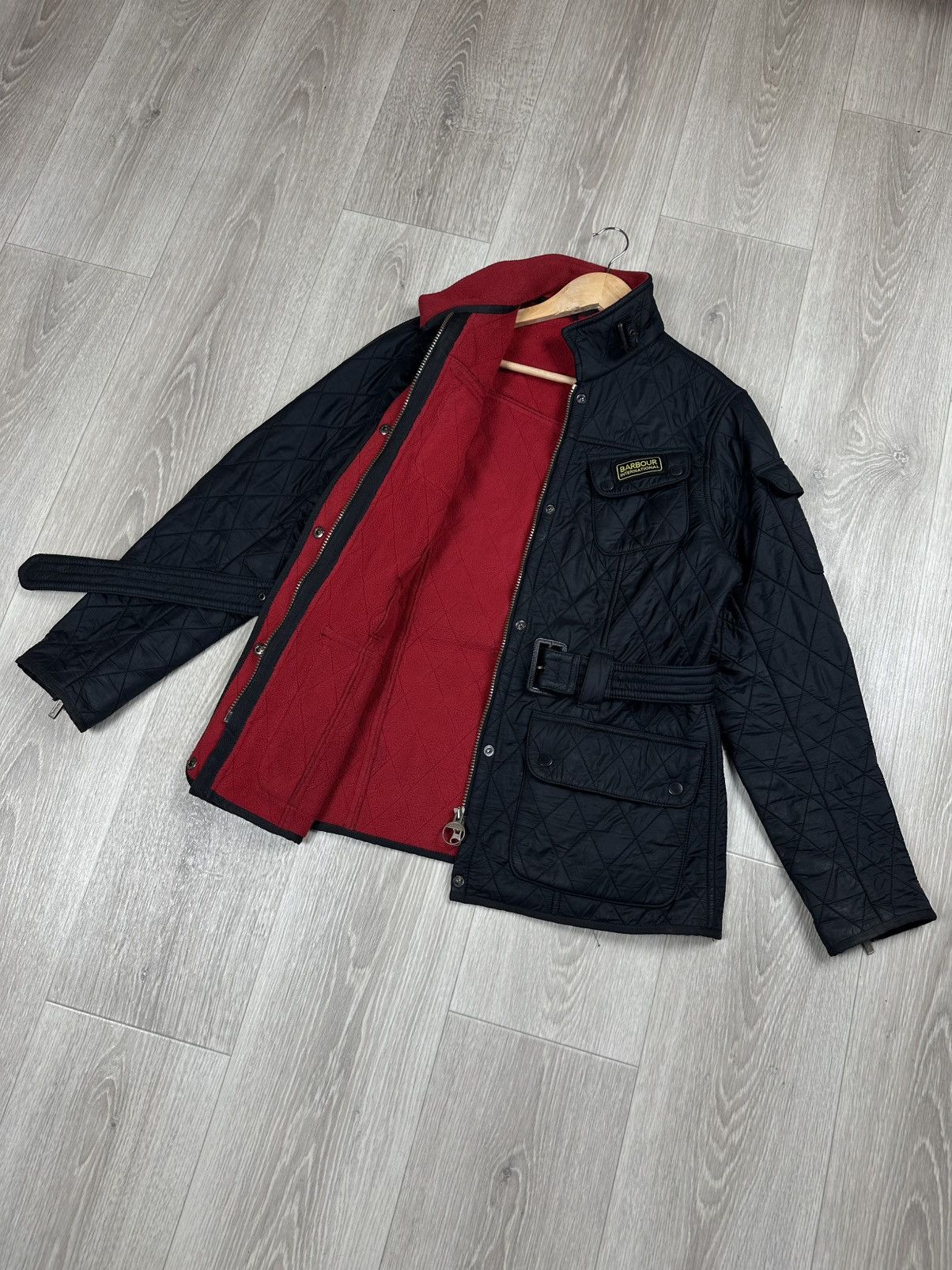 Barbour × Vintage Barbour International Women Black Polarquilt Jacket Size 10 Size L / US 10 / IT 46 - 8 Thumbnail