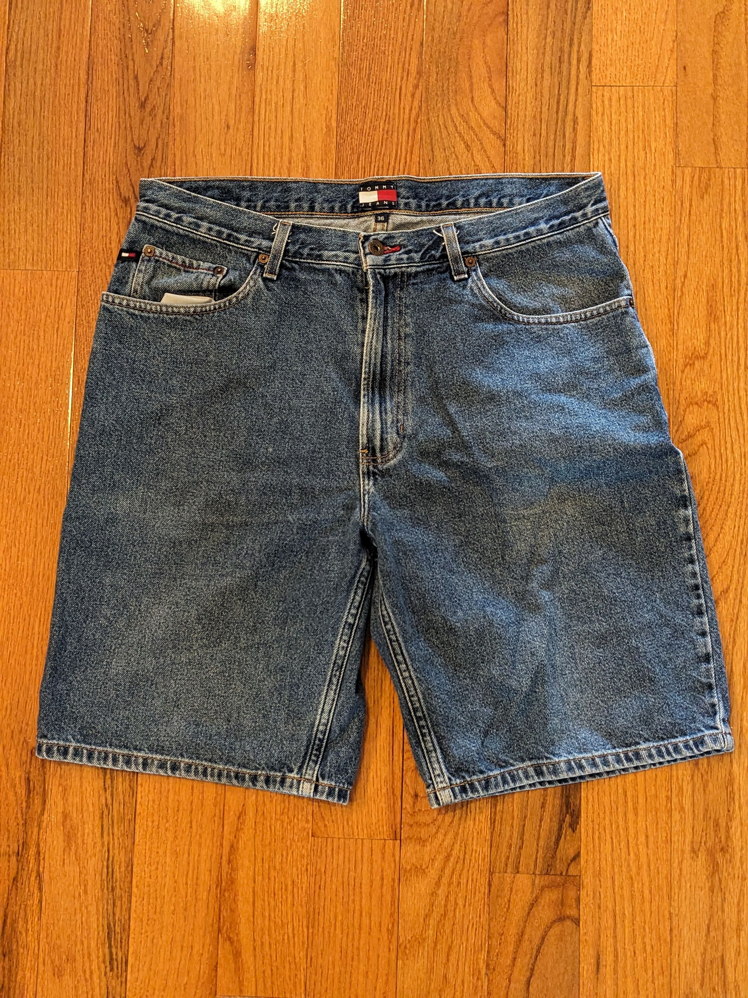 Tommy Hilfiger × Vintage Vintage Y2K Tommy Jeans Size 36 Jeans Blue Denim Jorts Size US 36 / EU 52 - 4 Thumbnail