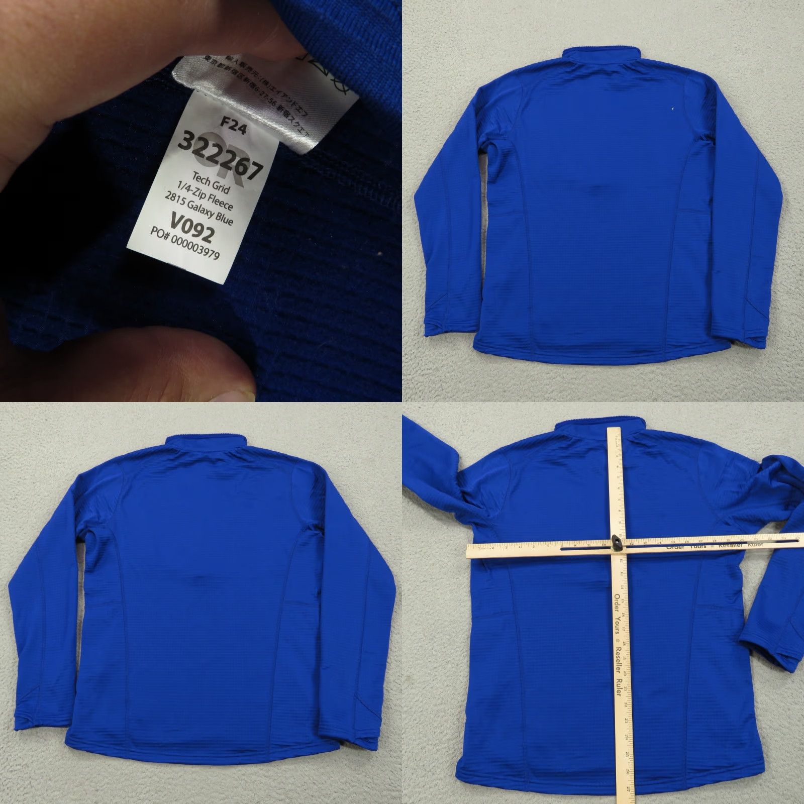Outdoor Research Outdoor Research Jacket Mens Medium Blue 1/4 Zip Tech Grid Thermal Fleece Waffle Size US M / EU 48-50 / 2 - 8 Thumbnail