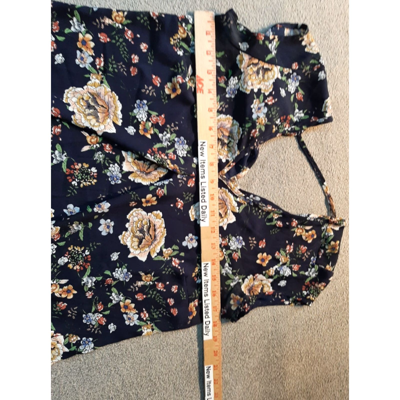 Vintage Halogen Sleeveless Blouse Womens XS Blue Floral Top Size XS / US 0-2 / IT 36-38 - 4 Thumbnail