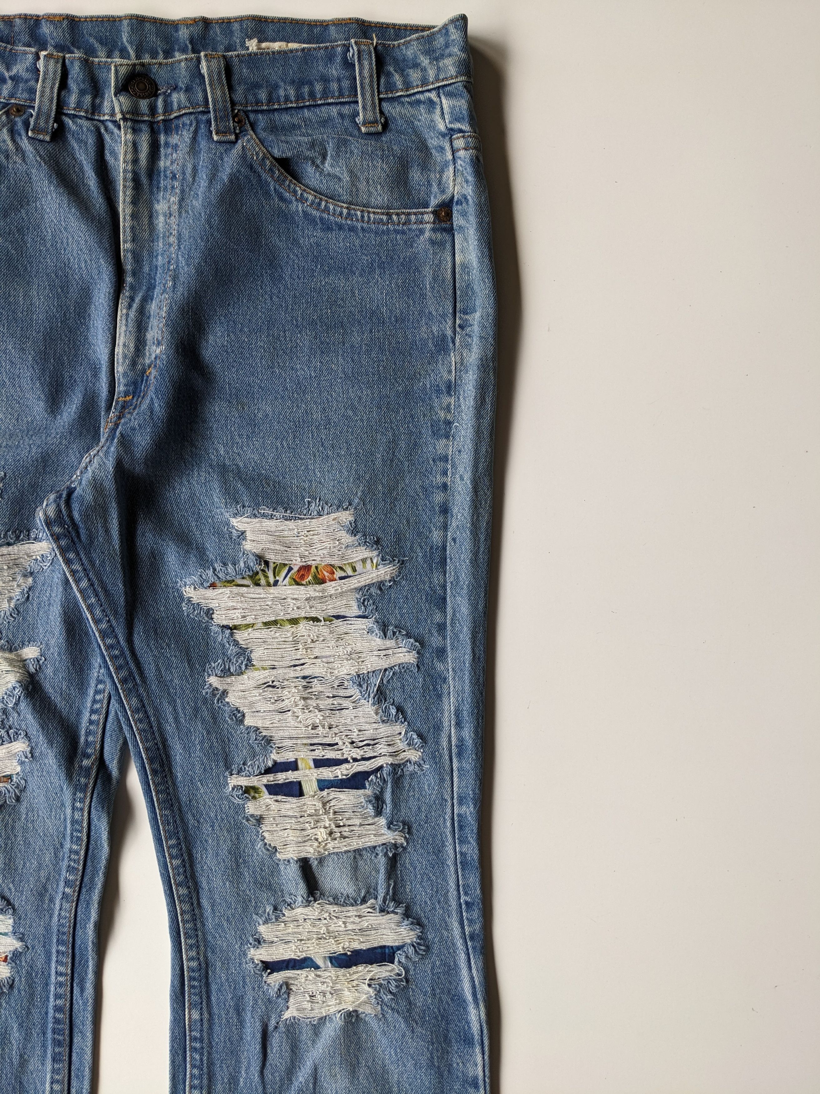 LVC × Levi's × Vintage Vintage 80s Levi's Orange tab flare patchwork Size US 32 / EU 48 - 5 Thumbnail