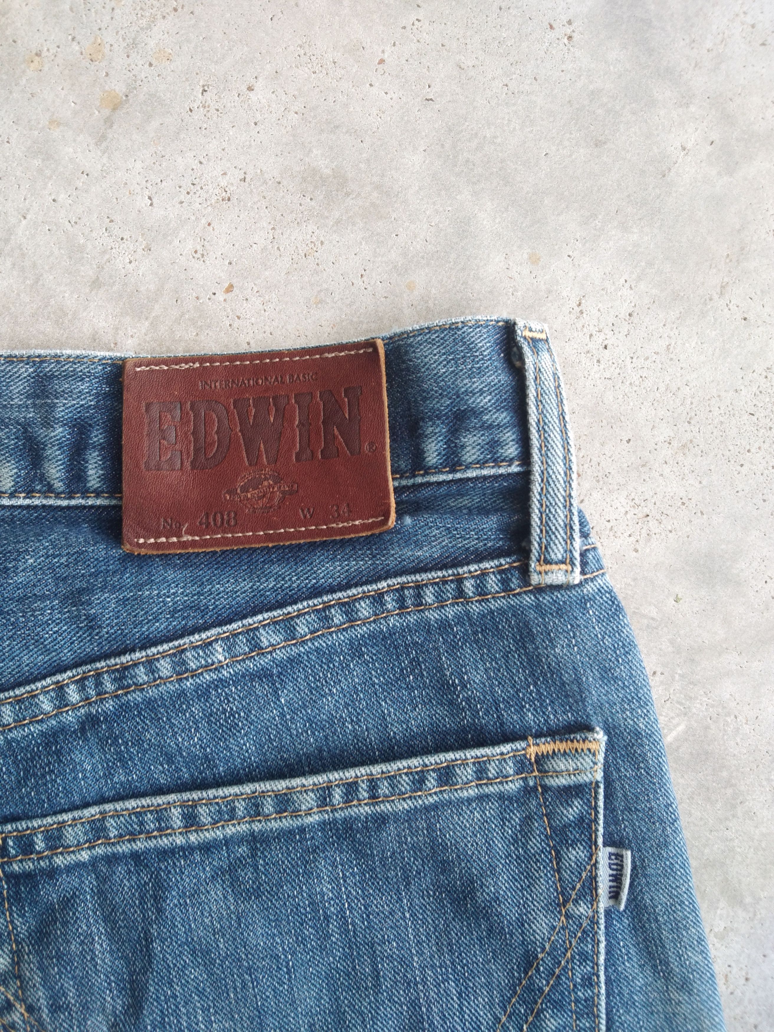 Edwin Vintage Edwin Faded Blue Distressed Jeans 34x29 Size US 34 / EU 50 - 3 Thumbnail
