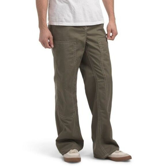 True Religion True Religion Mens Green Mid Rise Pockets Twill Carpenter Vi Size US 32 / EU 48 - 1 Thumbnail