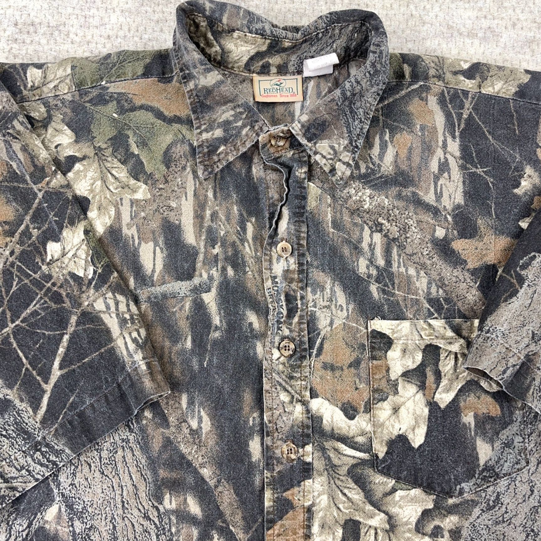 Vintage VINTAGE RedHead Camo Shirt Men XL Button-Up Brown Cotton 90s Hunting Classic Size US XL / EU 56 / 4 - 2 Thumbnail