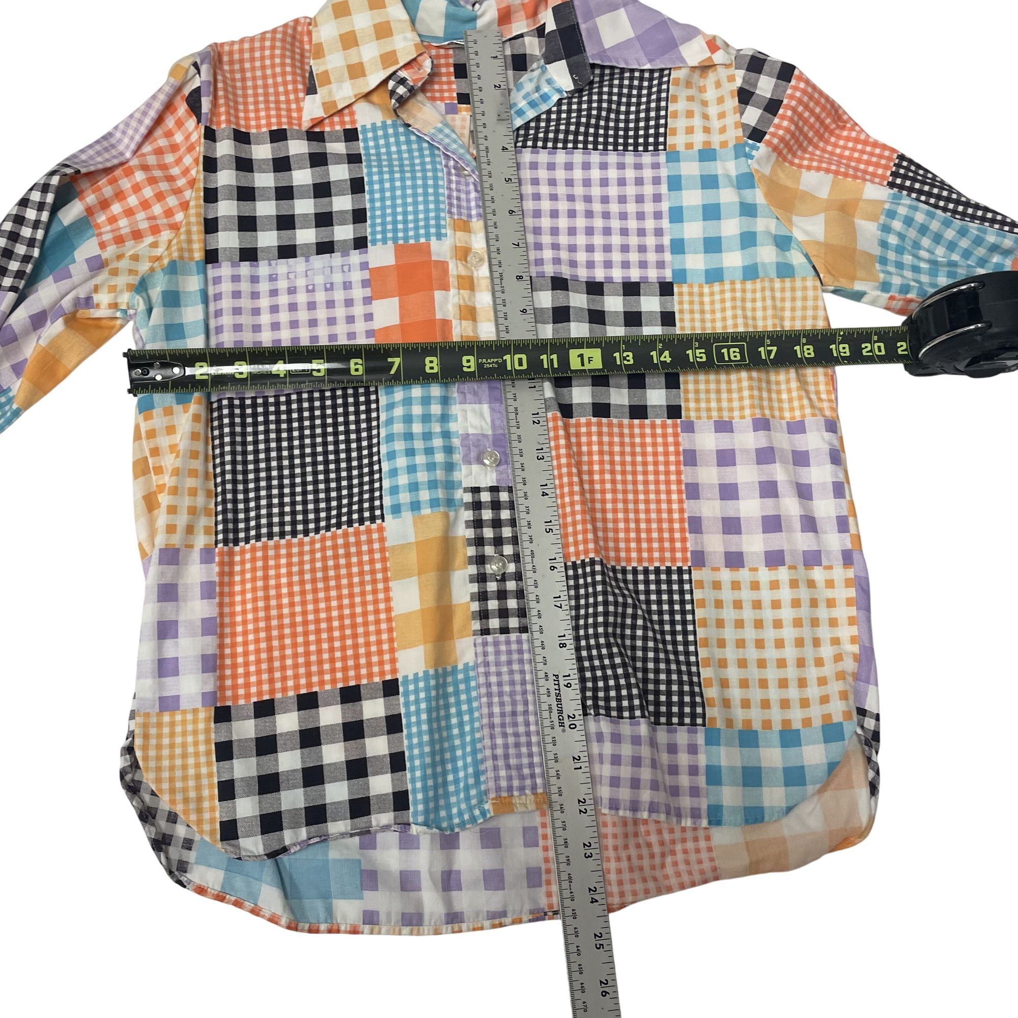 Wrangler Vtg Wrangler Patchwork PLAID BoHo Western Butterfly Collar Size M / US 6-8 / IT 42-44 - 6 Thumbnail