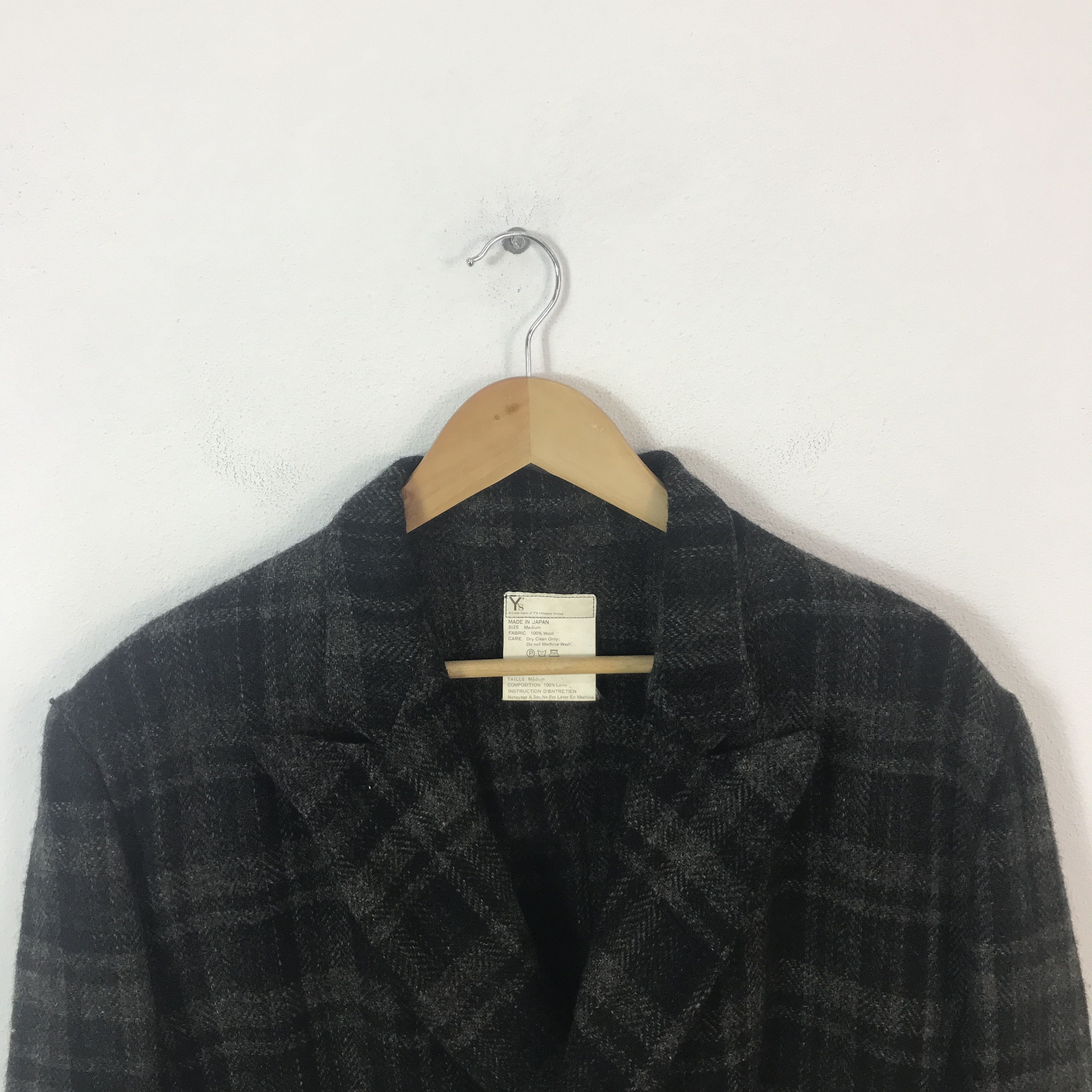 Yohji Yamamoto Y's By Yohji Yamamoto Wool Button Jacket Size US M / EU 48-50 / 2 - 2 Thumbnail