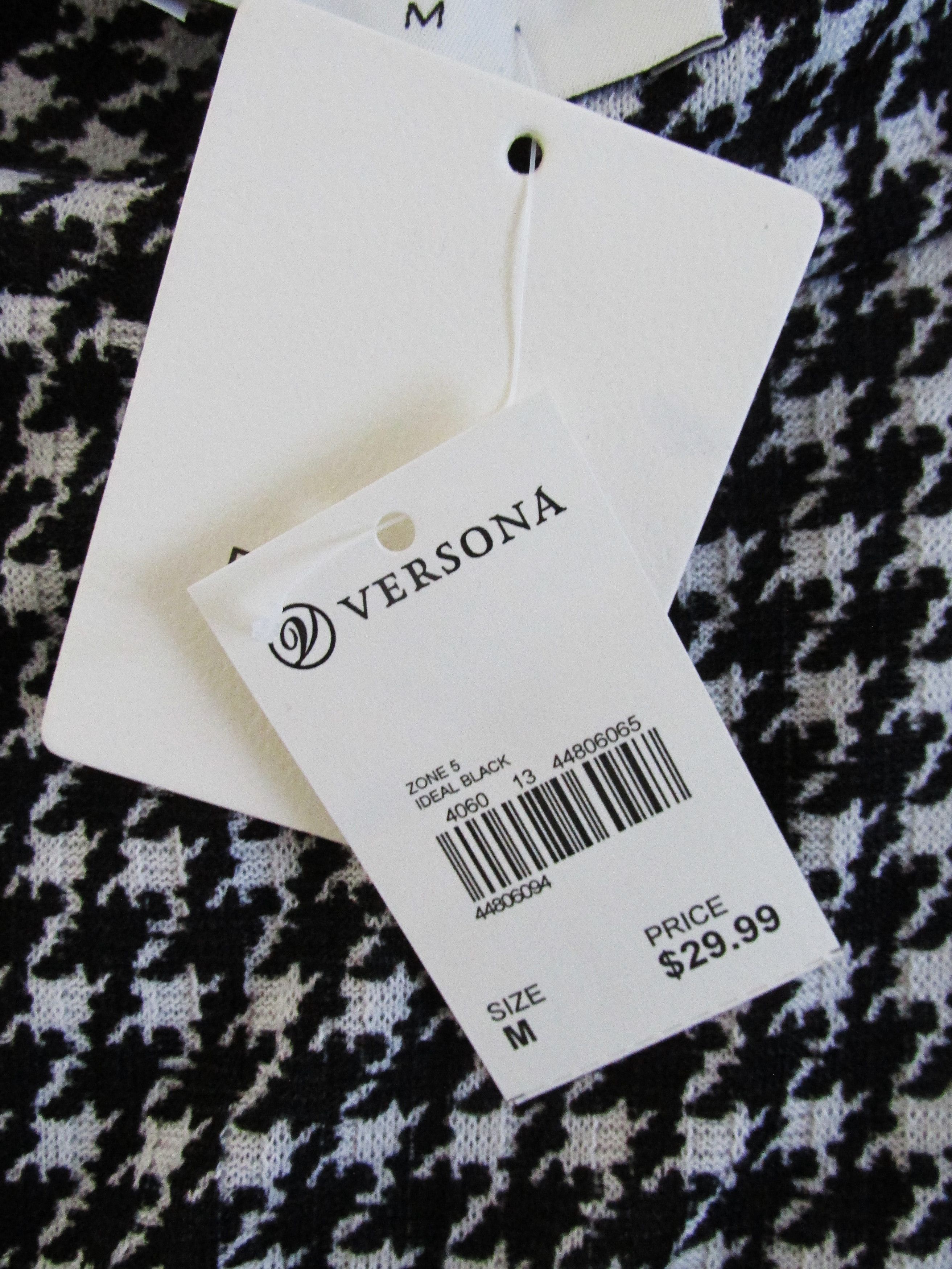Other Emilia (NWT) Women's Hi-Slit Houndstooth Knit Dress Medium Size M / US 6-8 / IT 42-44 - 6 Thumbnail