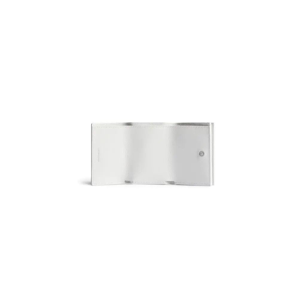 Balenciaga o1mt1gz0525 Size: OS / Cash Mini Wallet DIY Metal in White Size ONE SIZE - 4 Thumbnail