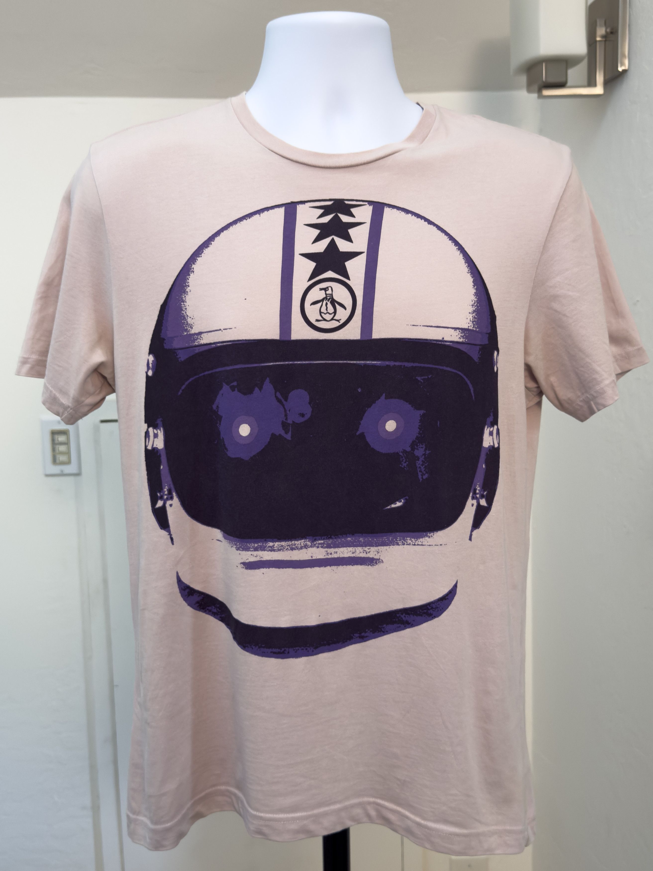 Original Penguin Original Penguin “55” Helmet Graphic T-Shirt Beige Purple Size US M / EU 48-50 / 2 - 1 Thumbnail
