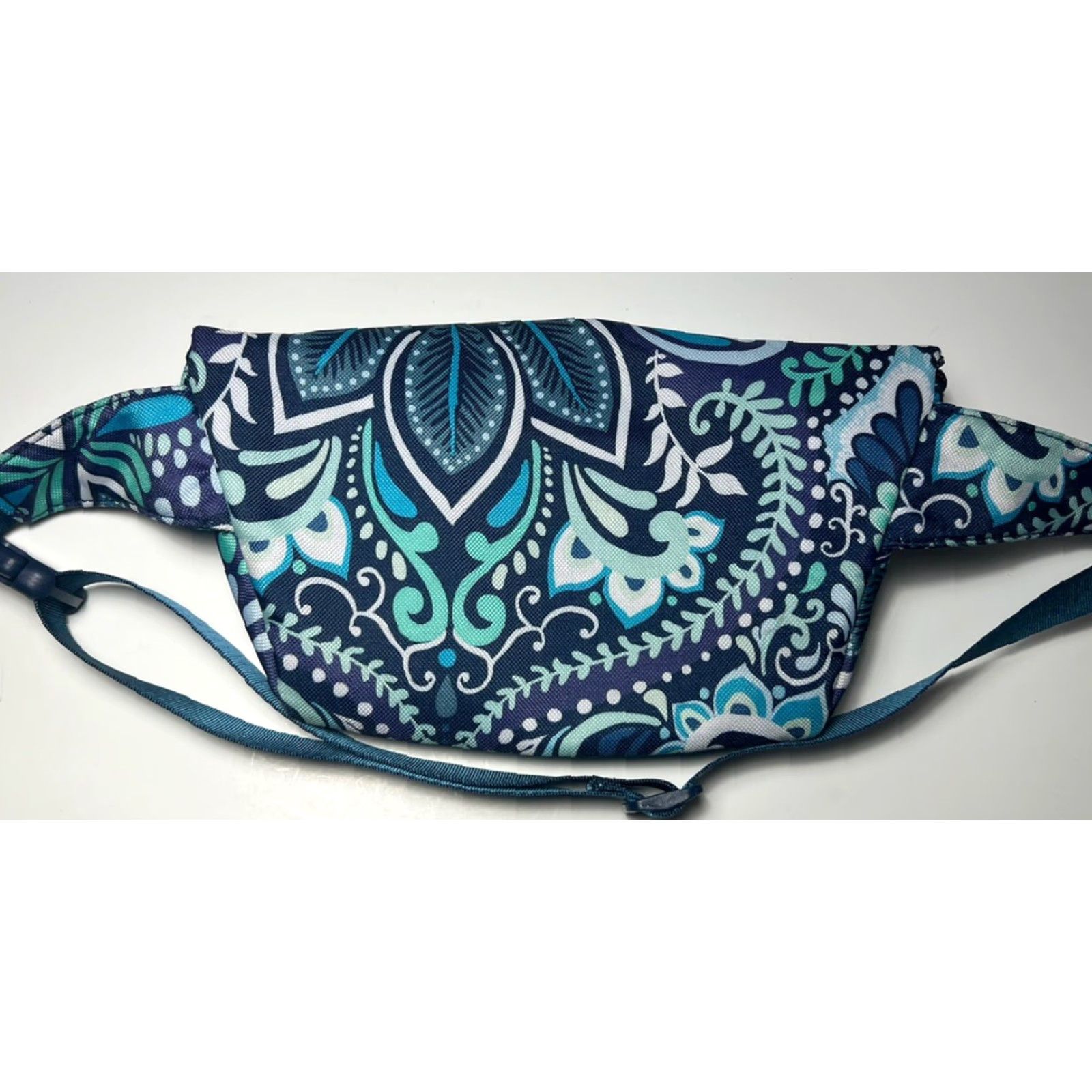 Vera Bradley Vera Bradley Designs Fanny Pack Multicolor Blues & Teal Paisley Quilted Belt Bag & Fanny Pack Women Small USA Quilted Lightweight Casual 11.5” x 5” Size ONE SIZE - 5 Thumbnail