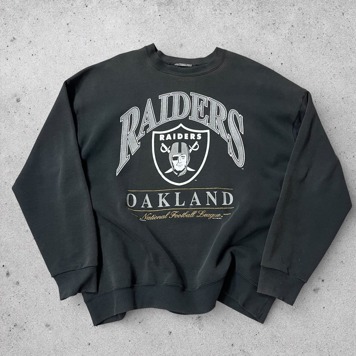 Nutmeg Vintage 90s NFL Sweatshirt – Oakland Raiders – Nutmeg – USA Size US XL / EU 56 / 4 - 3 Thumbnail