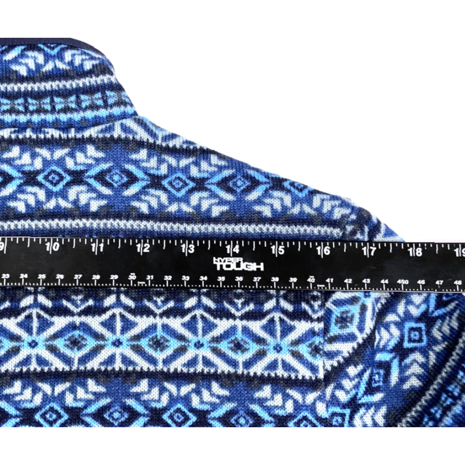 Vineyard Vines Vineyard Vines Fair Isle Blue Full Zip Fleece Jacket Women's XS Geometric Ski Size XS / US 0-2 / IT 36-38 - 7 Thumbnail