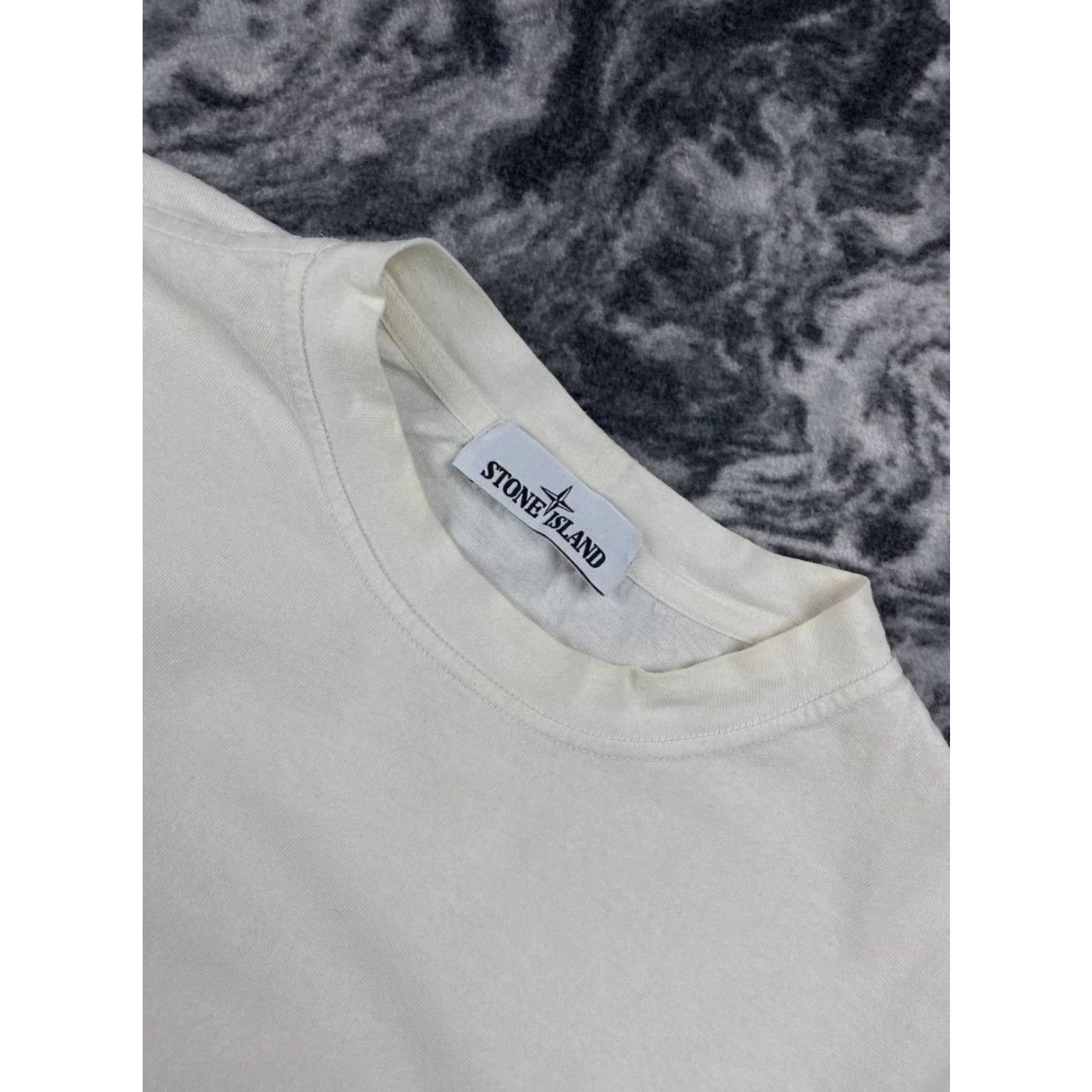 Stone Island Stone Island T-Shirt Long Sleeve Men L Beige Cotton Logo Crew Neck Size US L / EU 52-54 / 3 - 7 Thumbnail