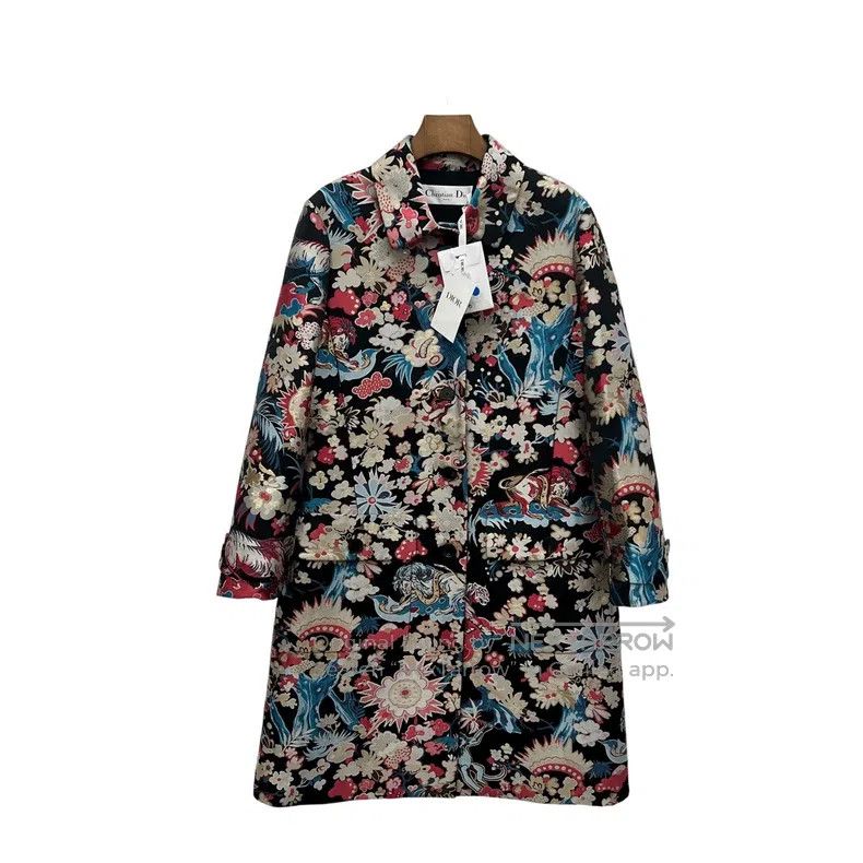Dior Dior Show style embroidered pattern silk coat Size XS / US 0-2 / IT 36-38 - 1 Thumbnail