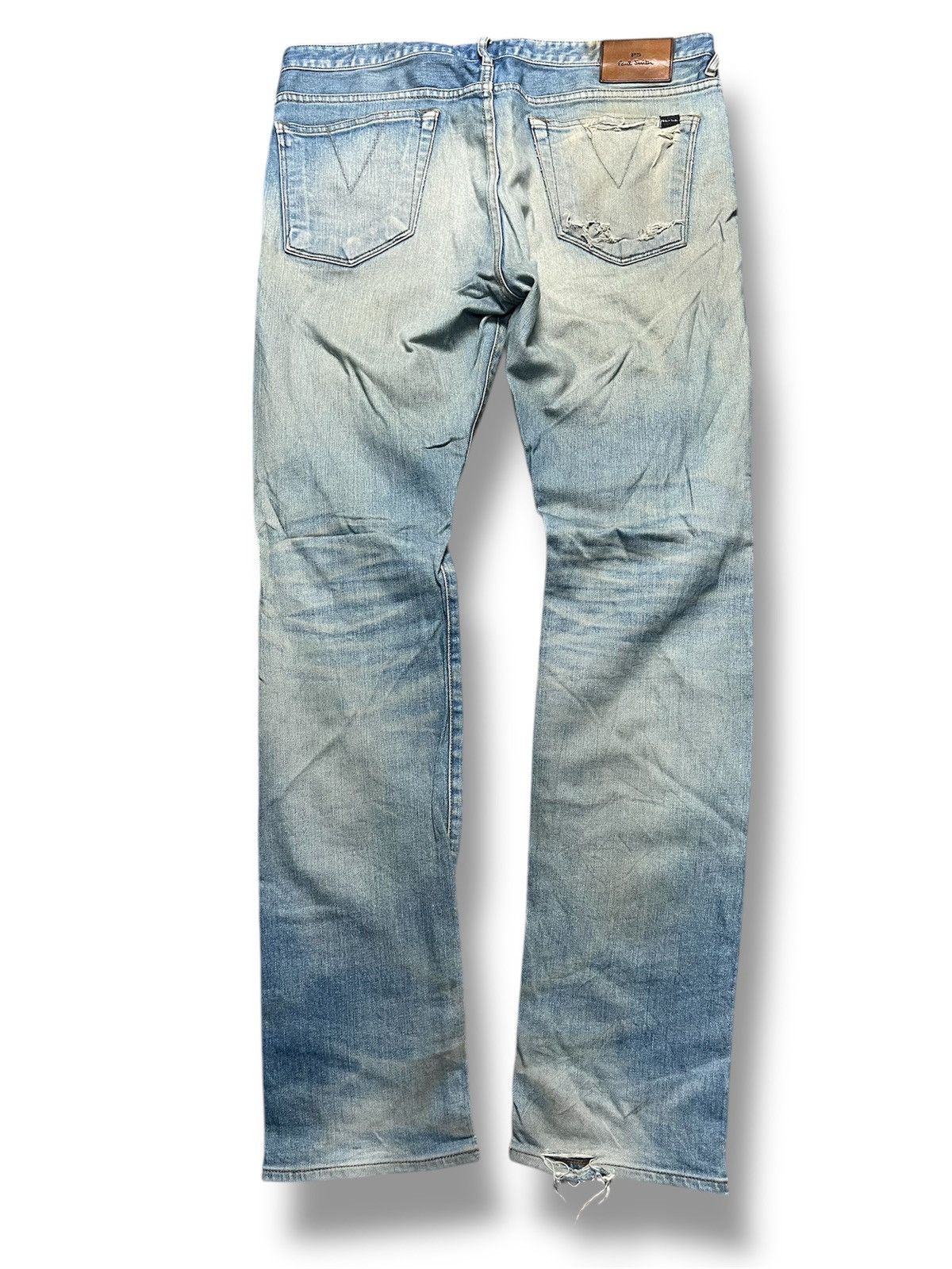 Paul Smith PS Paul Smith Distressed Denim Jeans (41) Size US 35 - 2 Thumbnail