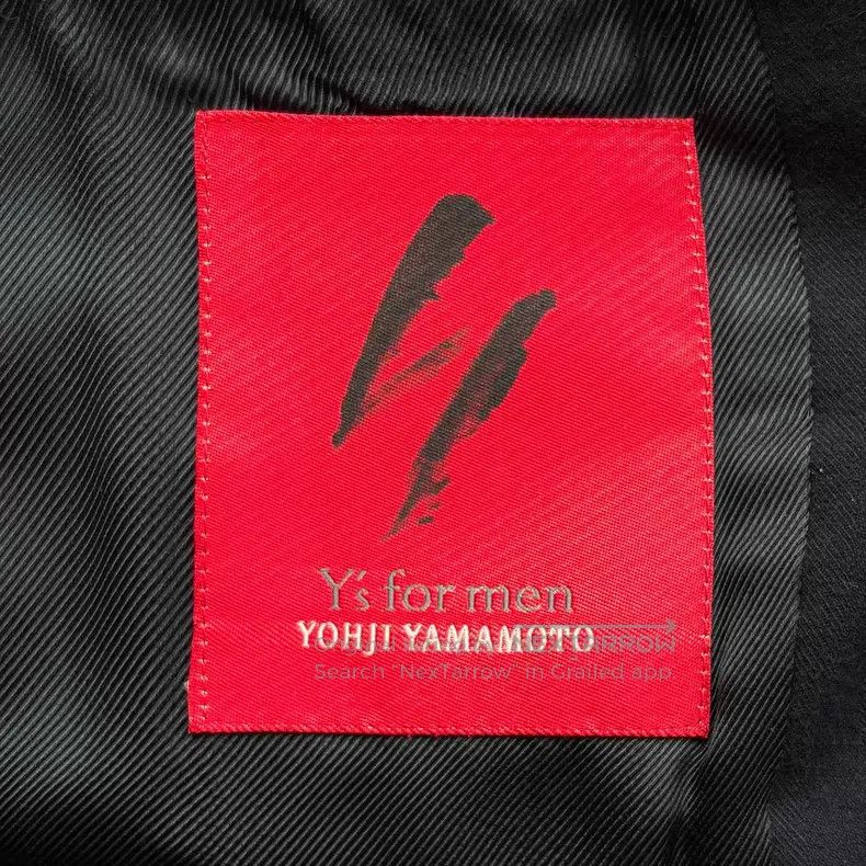 Yohji Yamamoto Yohji Yamamoto size os 90s Double-breasted Gold Button Coat Size US M / EU 48-50 / 2 - 7 Thumbnail