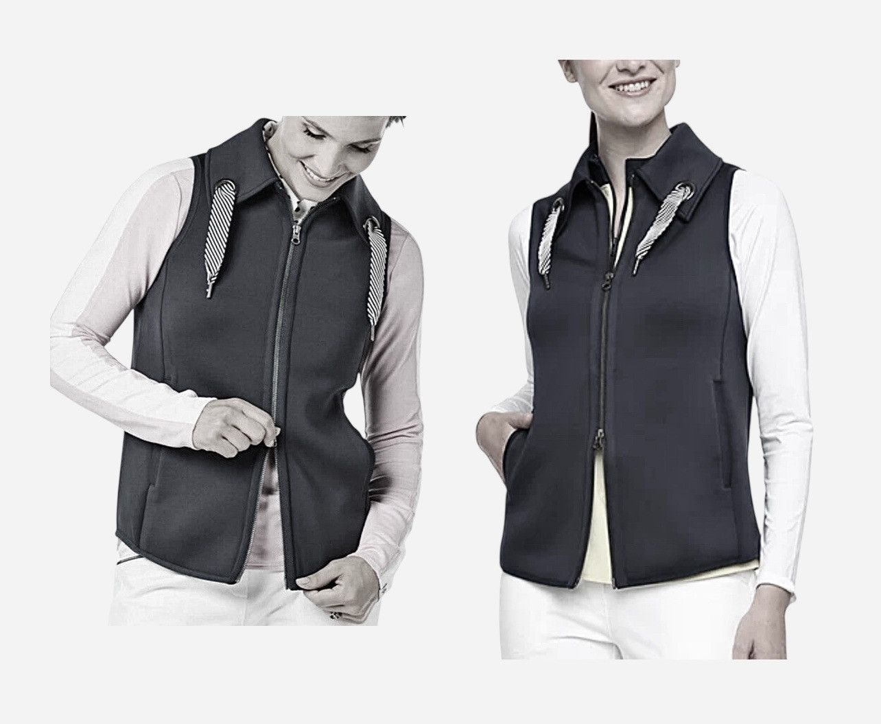 Other Belyn Key Women’s Onyx Grommet Full Zip Vest Black Sz XS Size XS / US 0-2 / IT 36-38 - 14 Thumbnail